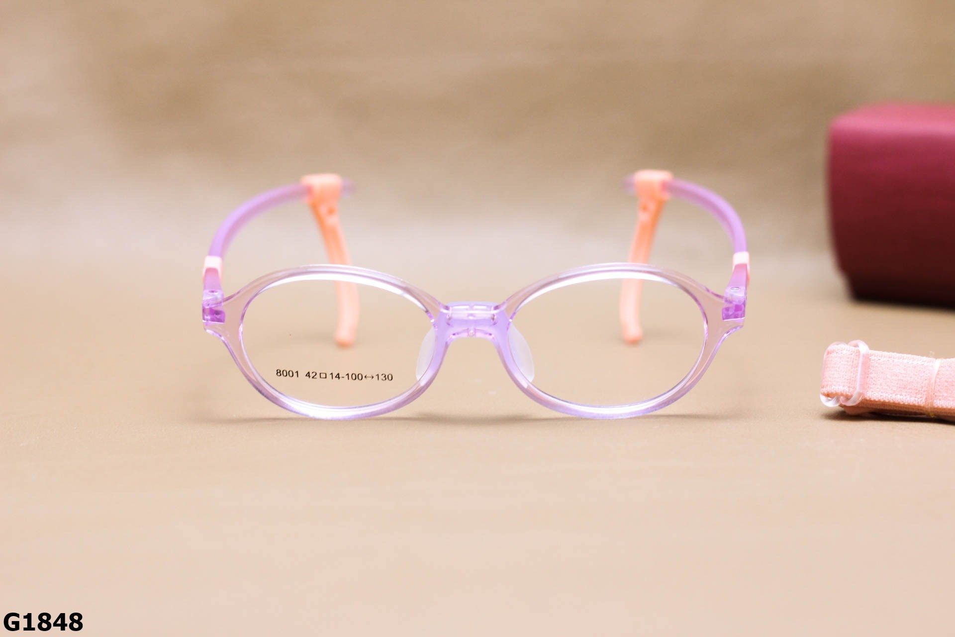 Gọng Kính Cận Trẻ Em Chất Liệu TR90, Dáng Oval Nhỏ Gọn - G1848