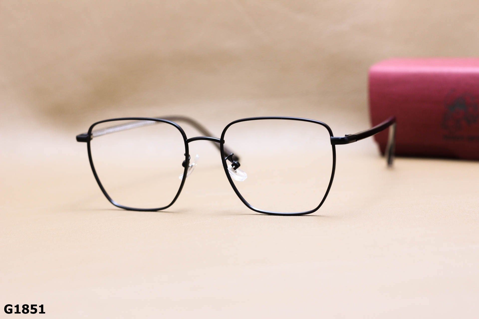 Gọng Kính Cận Vuông Thời Trang Unisex, Titanium Cao Cấp Thanh Mảnh - G1851