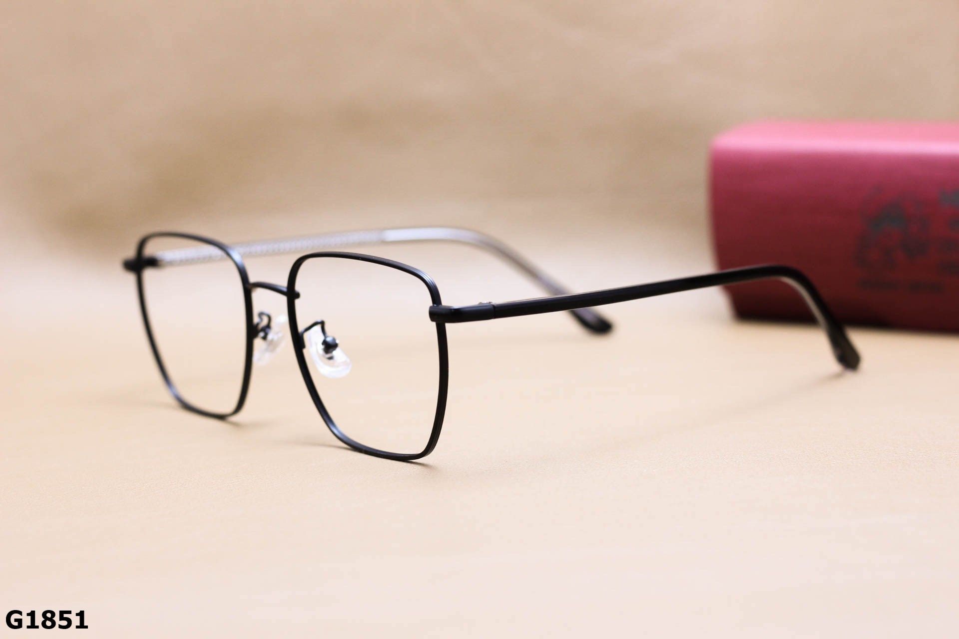 Gọng Kính Cận Vuông Thời Trang Unisex, Titanium Cao Cấp Thanh Mảnh - G1851