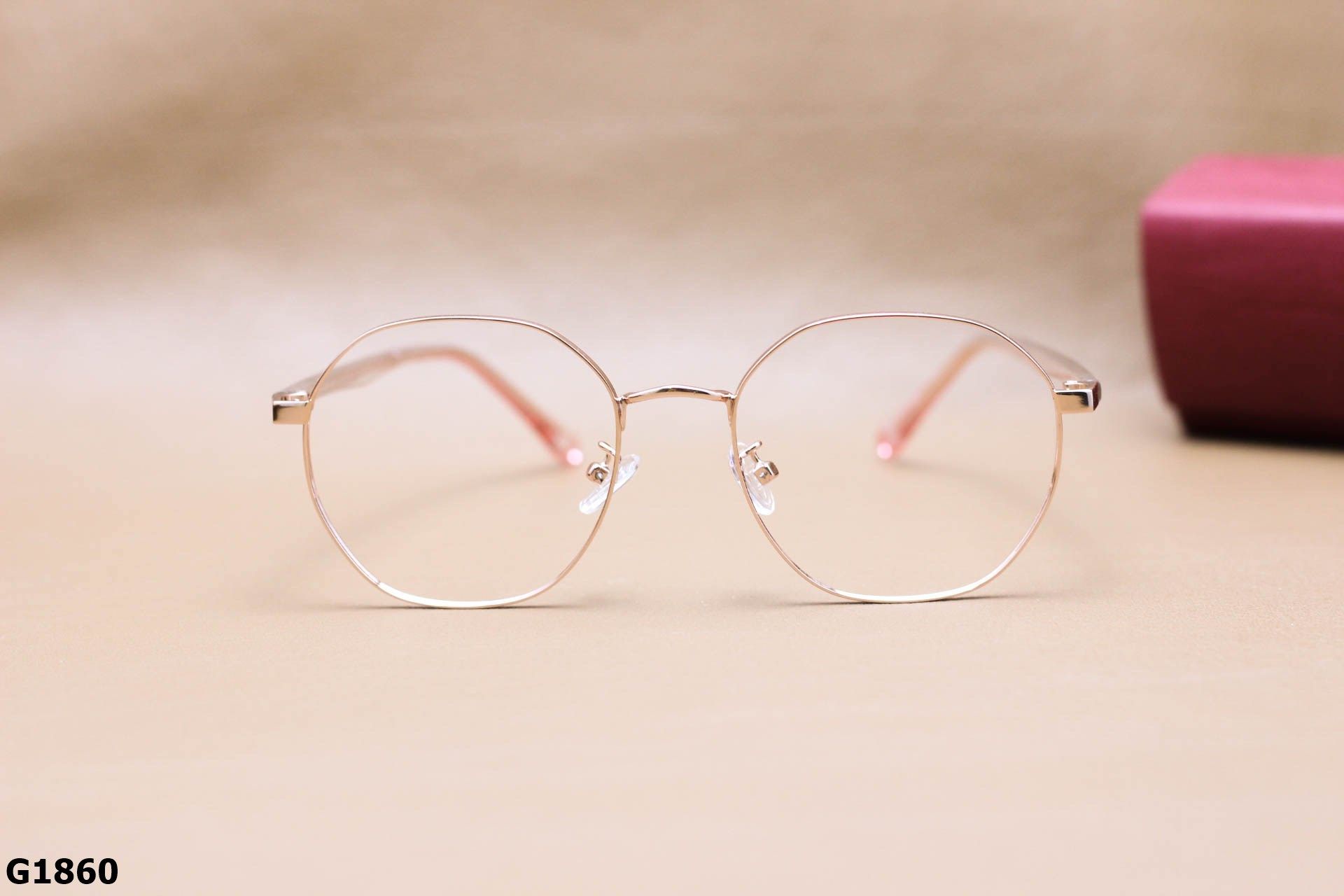 Gọng Kính Cận Hợp Kim Cao Cấp, Dáng Đa Giác Thanh Mảnh Thời Trang Unisex - G1860