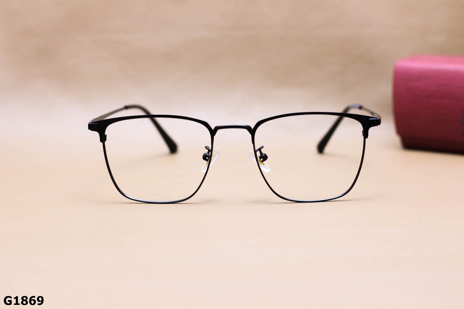 Gọng Kính Cận Vuông Thời Trang, Hợp Kim Unisex Thanh Mảnh - G1869