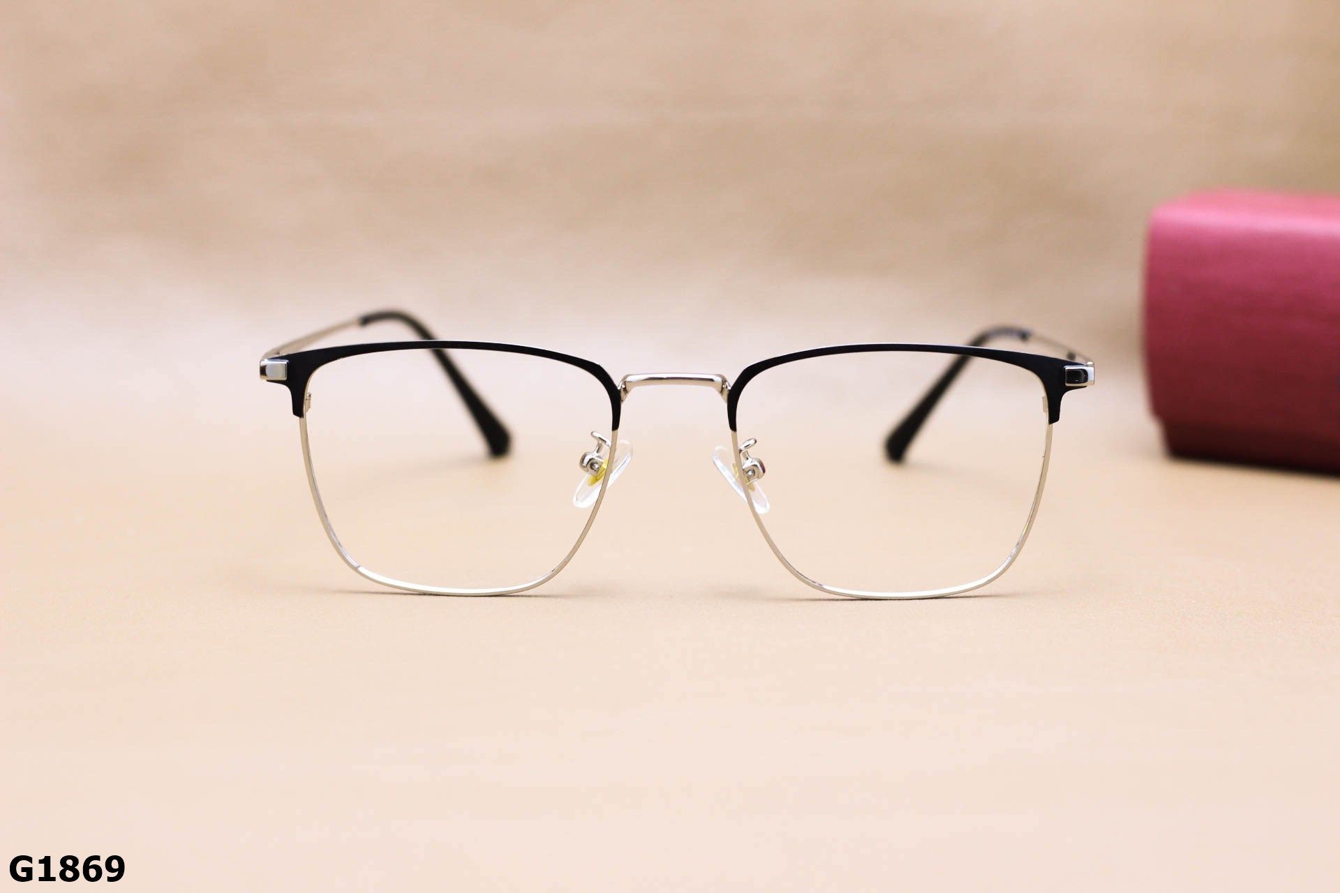 Gọng Kính Cận Vuông Thời Trang, Hợp Kim Unisex Thanh Mảnh - G1869
