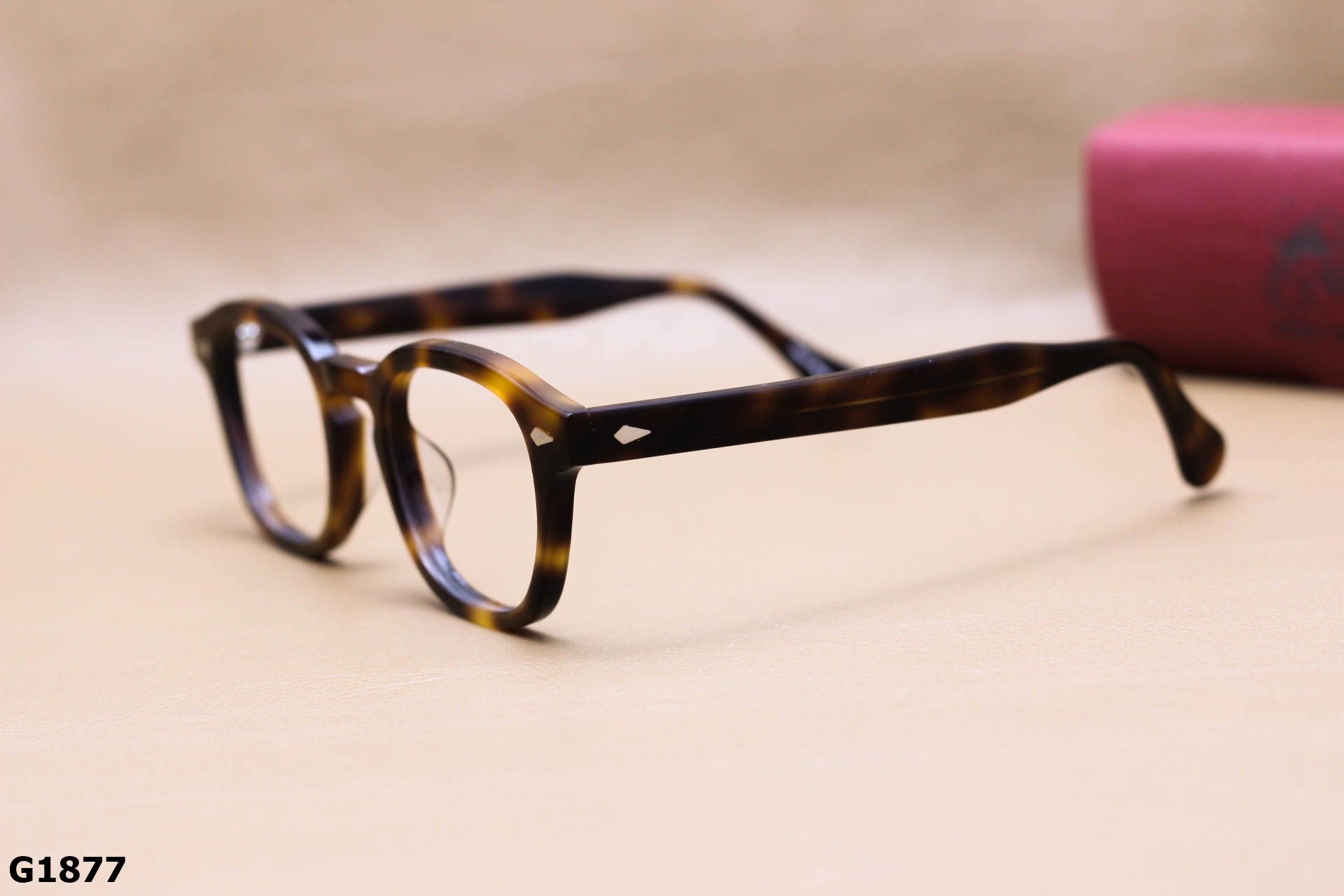 Gọng Kính Cận Dáng Vuông Bầu Thời Trang Unisex, Chất Nhựa Acetate Nguyên Khối - G1877