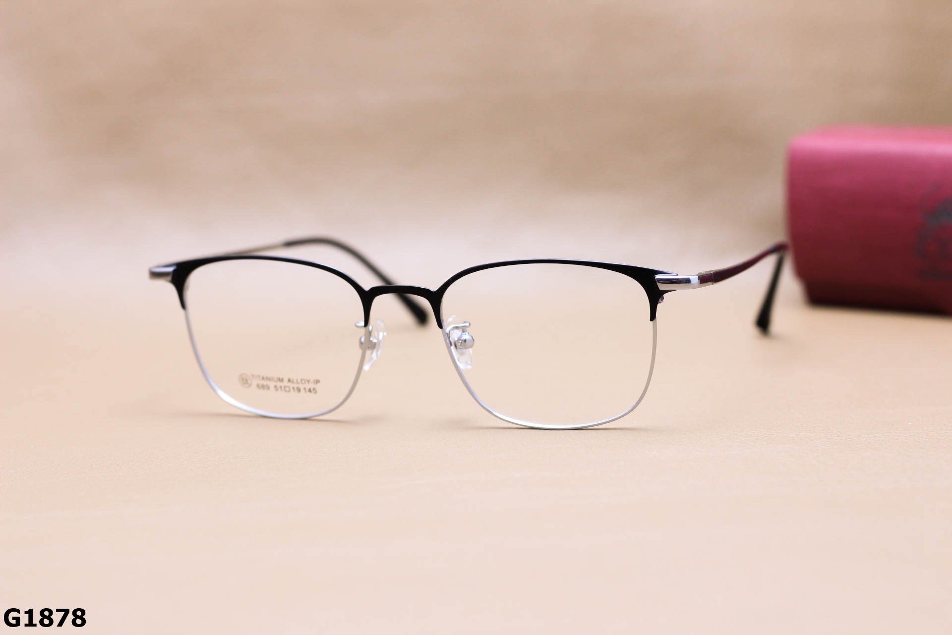 Gọng Kính Cận Titanium Cao Cấp, Dáng Vuông Thanh Mảnh Unisex - G1878