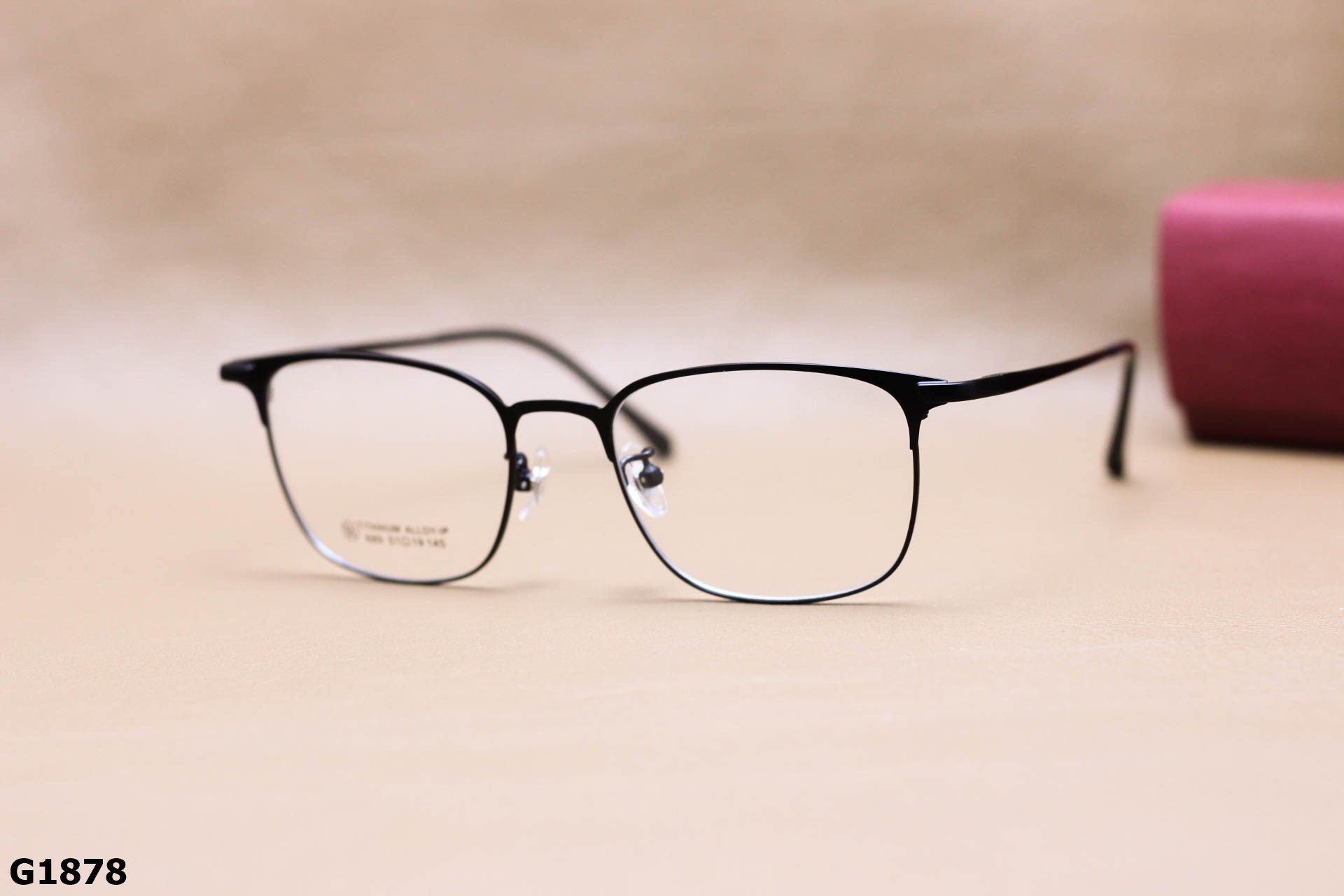 Gọng Kính Cận Titanium Cao Cấp, Dáng Vuông Thanh Mảnh Unisex - G1878