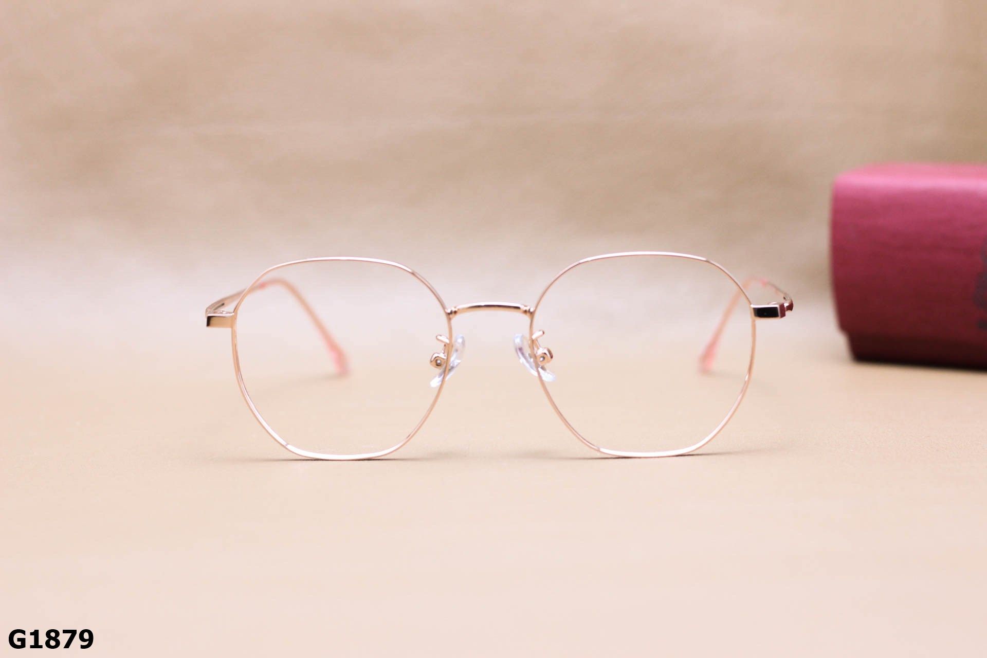 Gọng Kính Cận Hợp Kim Cao Cấp, Dáng Đa Giác Thanh Mảnh Thời Trang Unisex - G1879