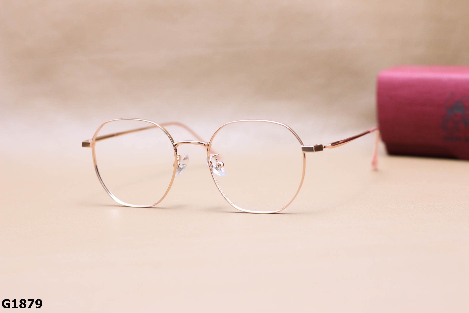 Gọng Kính Cận Hợp Kim Cao Cấp, Dáng Đa Giác Thanh Mảnh Thời Trang Unisex - G1879