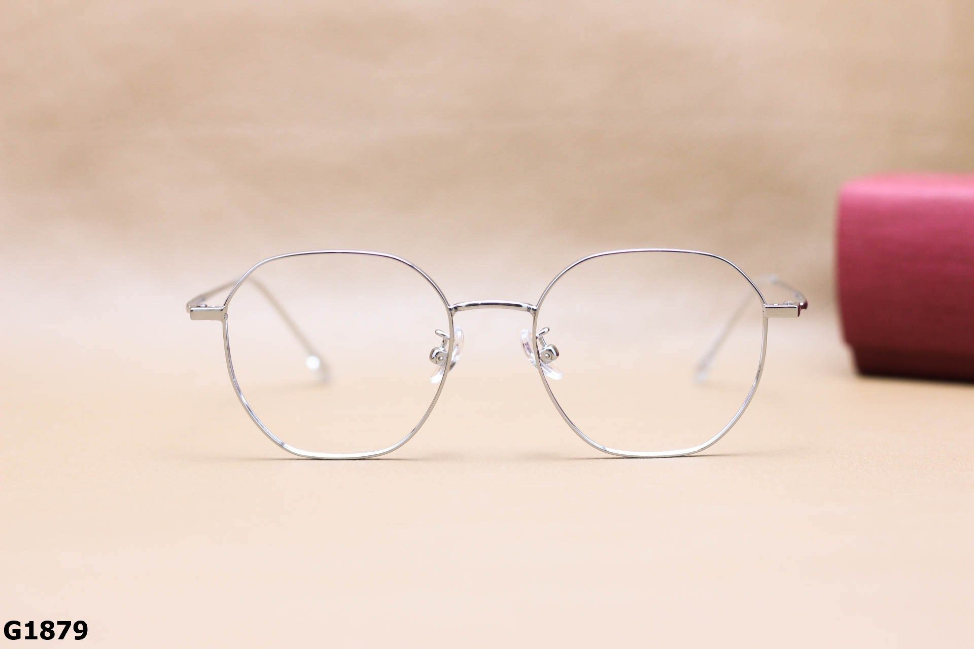 Gọng Kính Cận Hợp Kim Cao Cấp, Dáng Đa Giác Thanh Mảnh Thời Trang Unisex - G1879