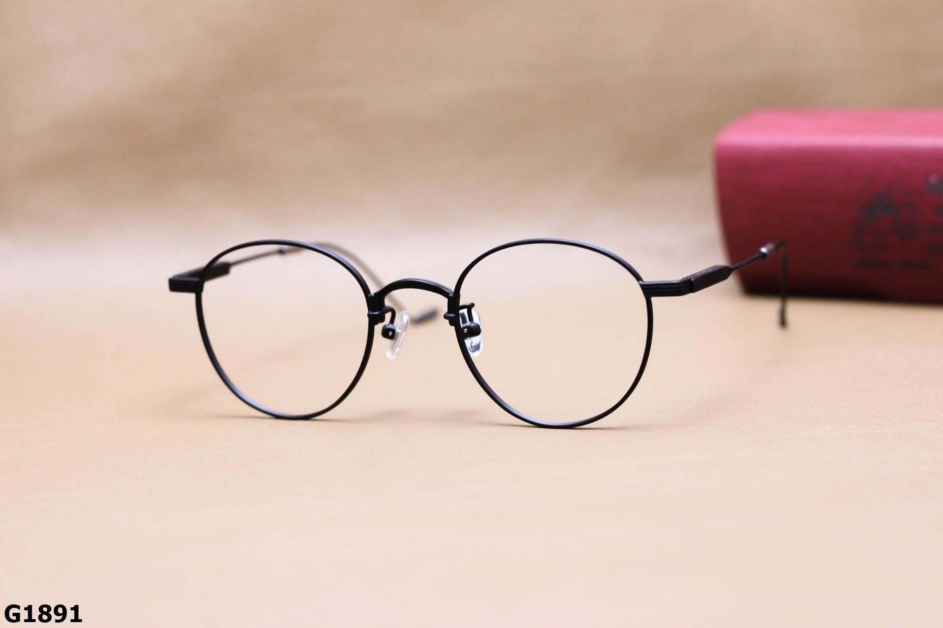 Gọng Kính Cận Tròn Ngố Thời Trang Unisex, Chất B-Titanium Cao Cấp Thanh Mảnh - G1891