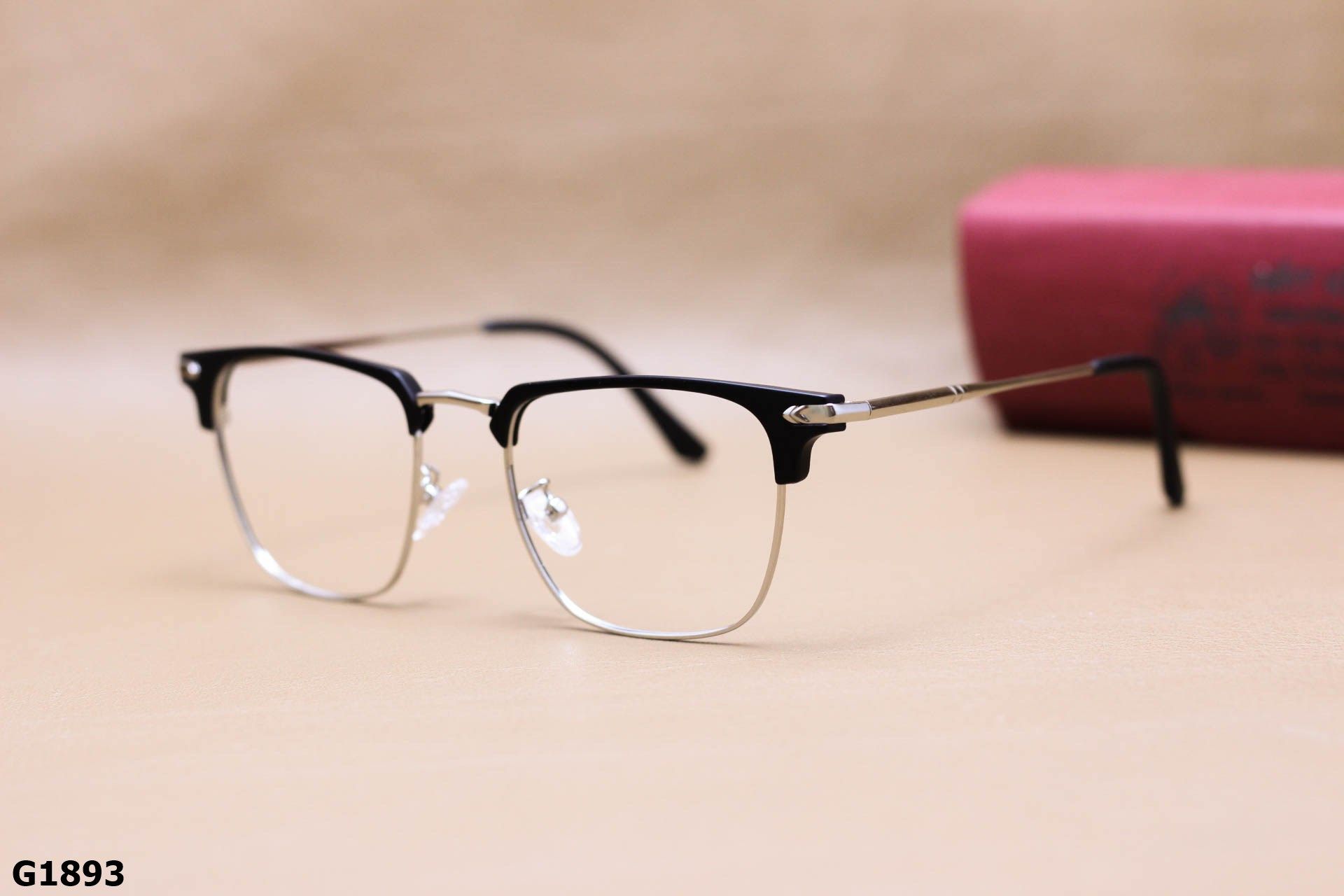 Gọng Kính Cận Hợp Kim Cao Cấp, Nửa Viền Thời Trang Unisex - G1893