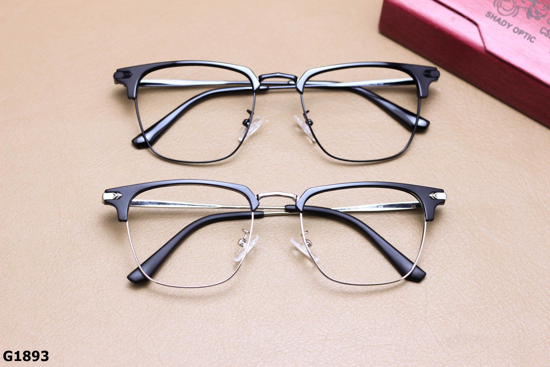Gọng Kính Cận Hợp Kim Cao Cấp, Nửa Viền Thời Trang Unisex - G1893
