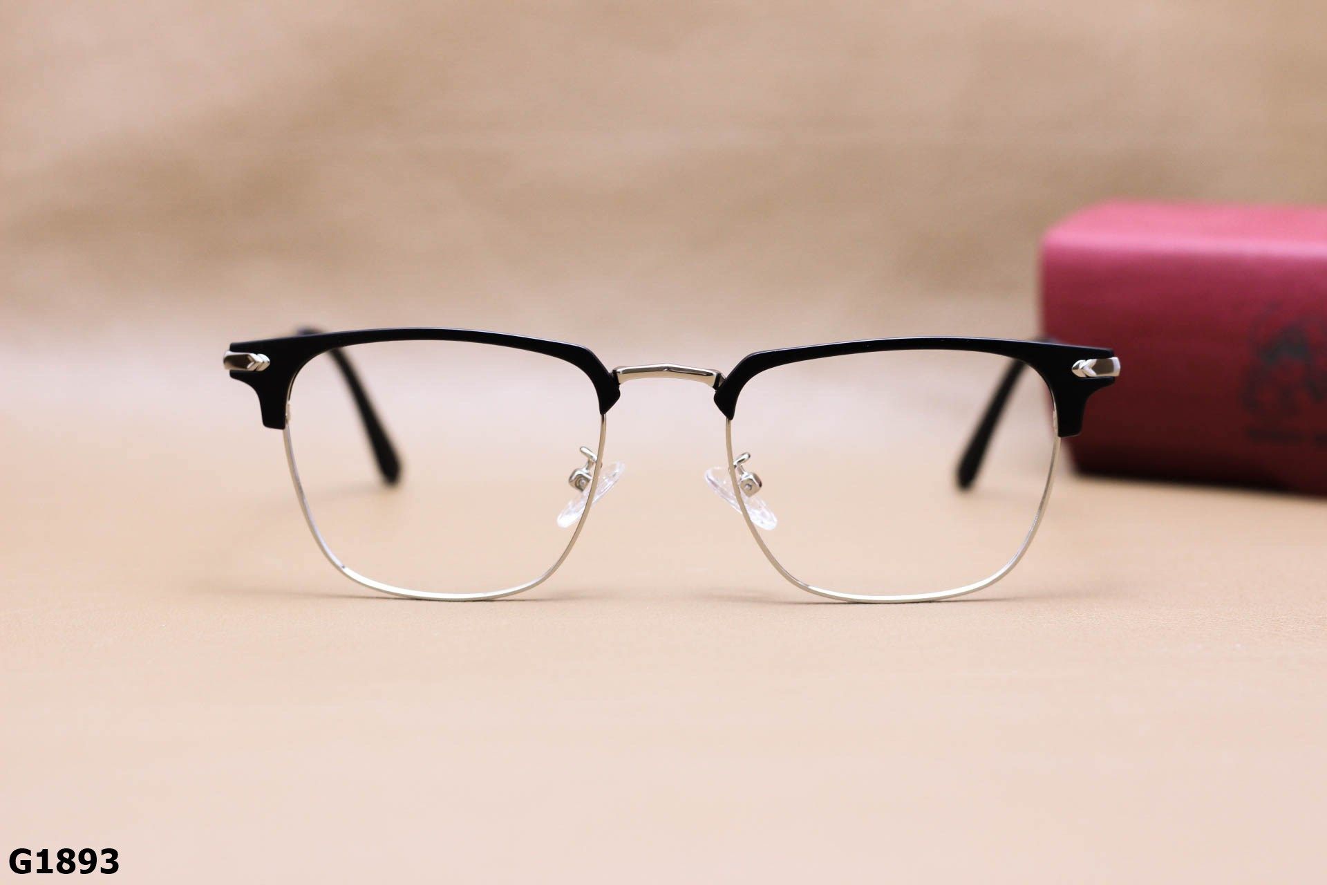 Gọng Kính Cận Hợp Kim Cao Cấp, Nửa Viền Thời Trang Unisex - G1893