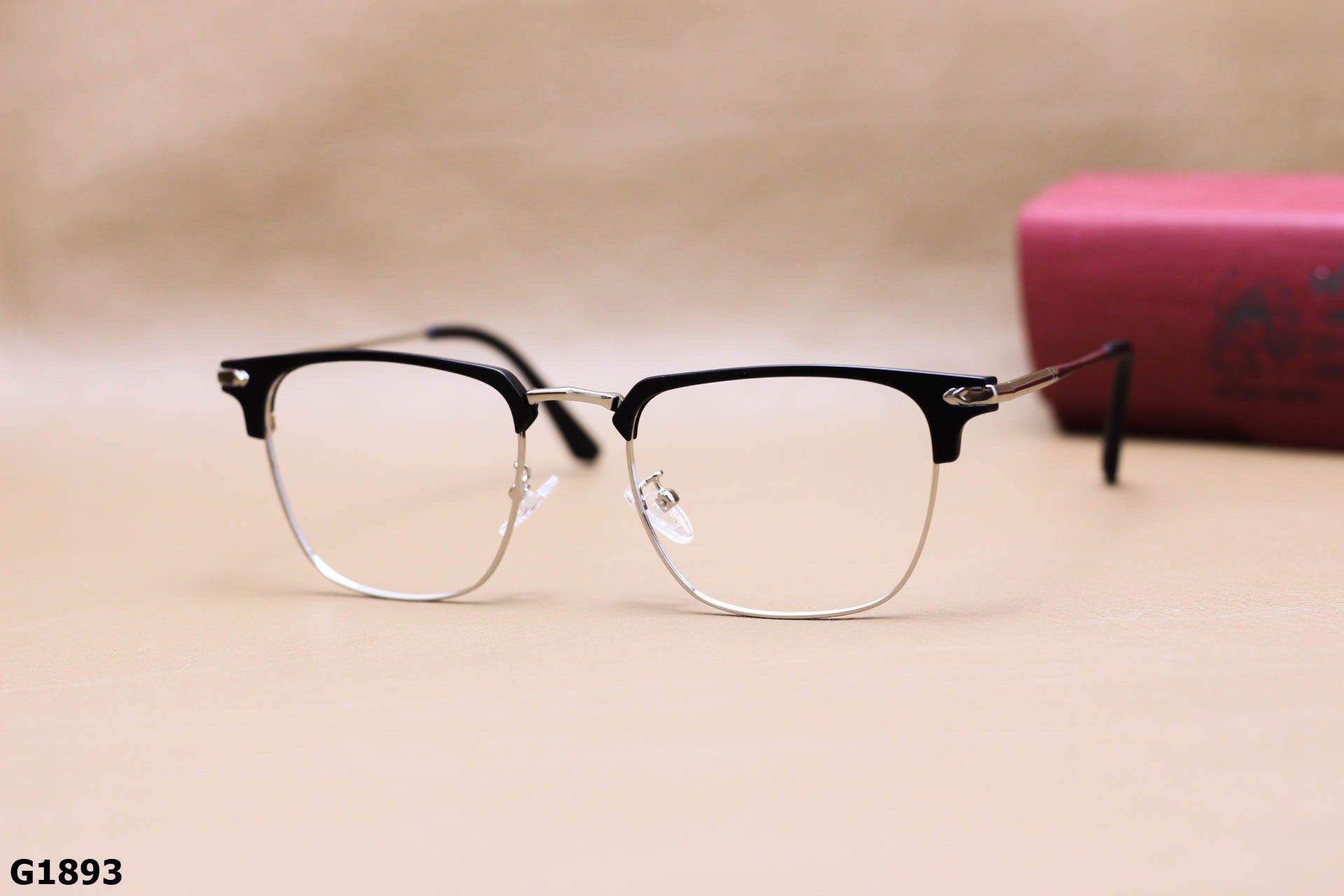 Gọng Kính Cận Hợp Kim Cao Cấp, Nửa Viền Thời Trang Unisex - G1893