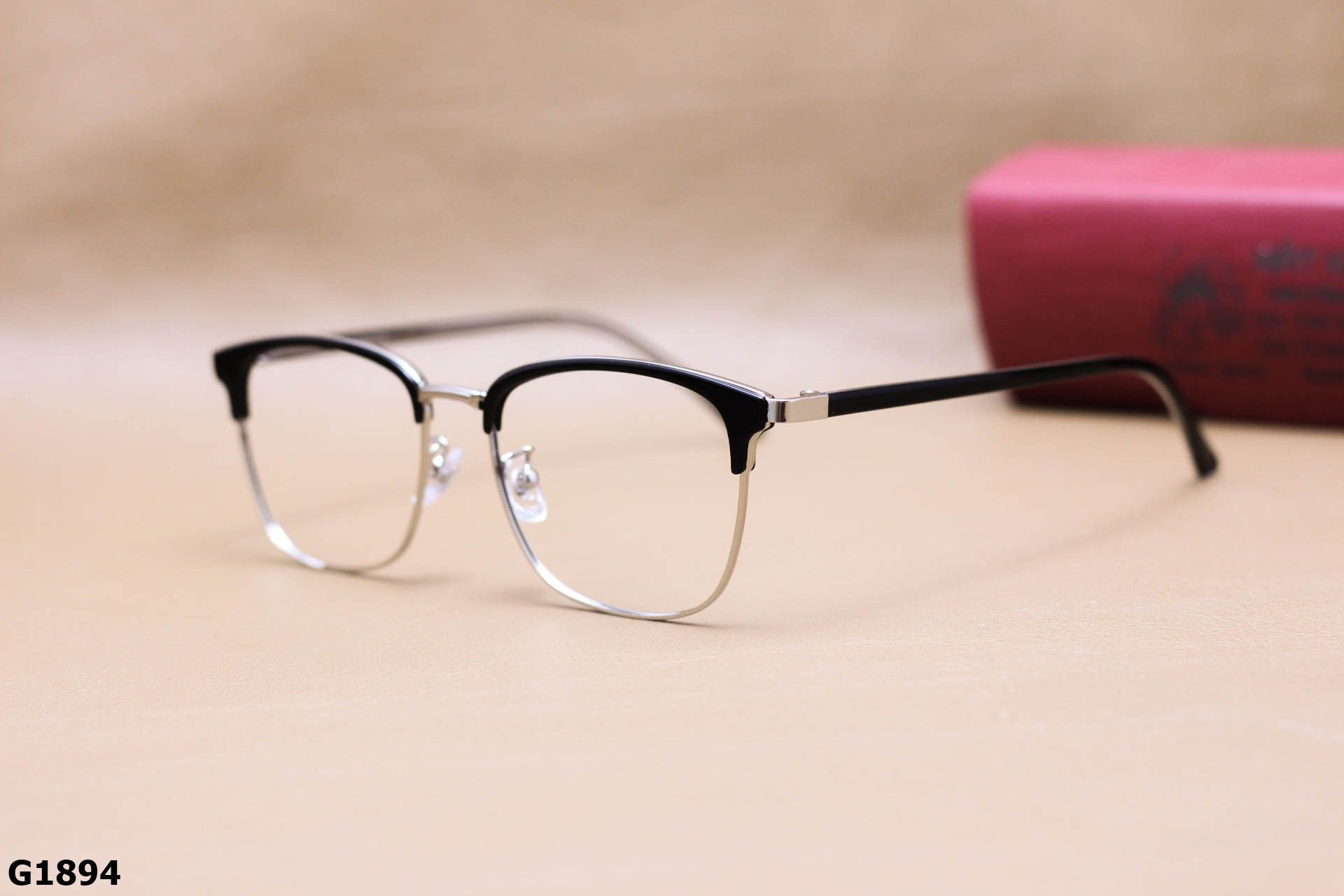 Gọng Kính Cận Vuông Nửa Viền Thời Trang Unisex, Chất Liệu B-Titanium Cao Cấp - G1894