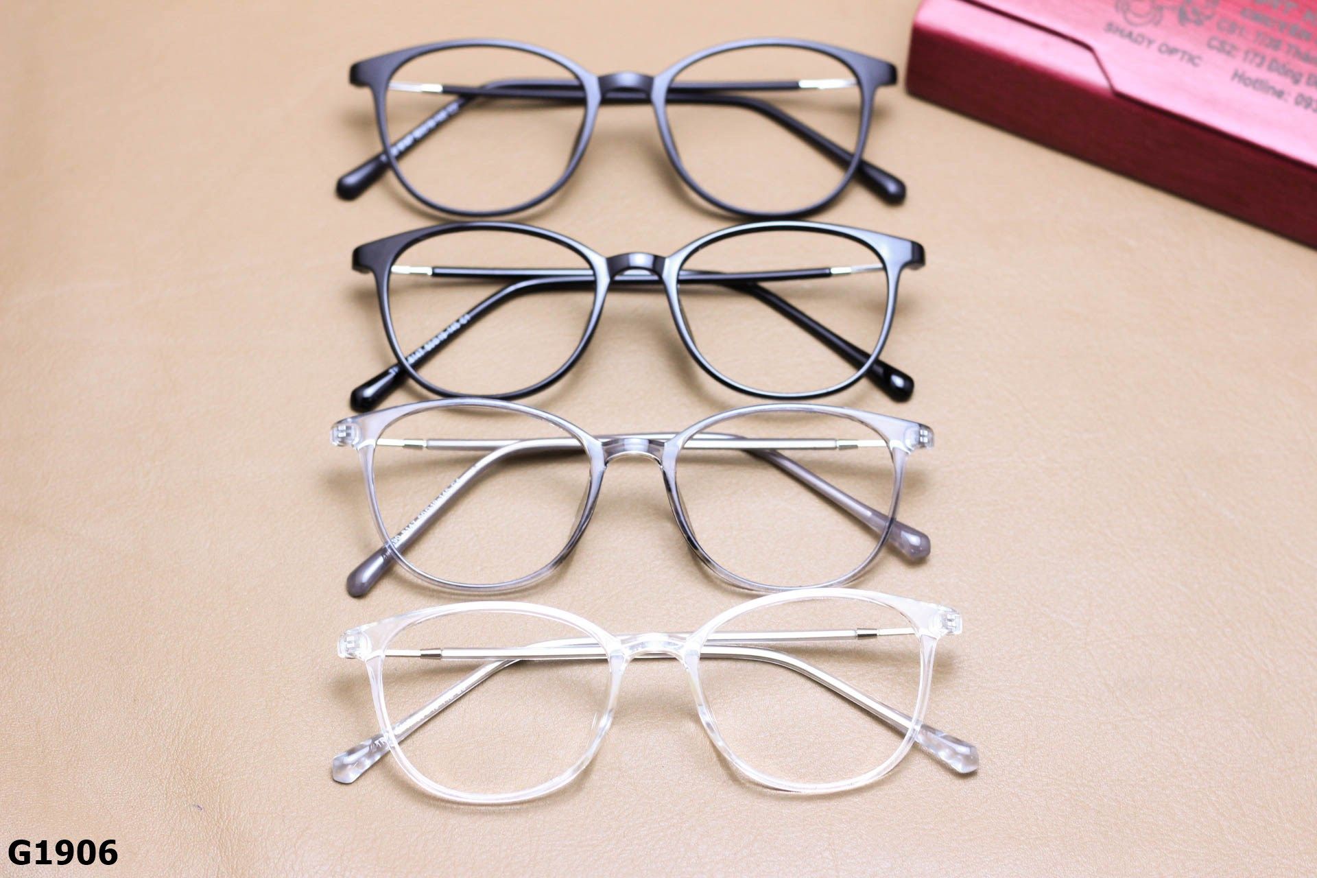Gọng Kính Cận Nhựa Dẻo TR90, Dáng Vuông Bầu Thời Trang Unisex - G1906
