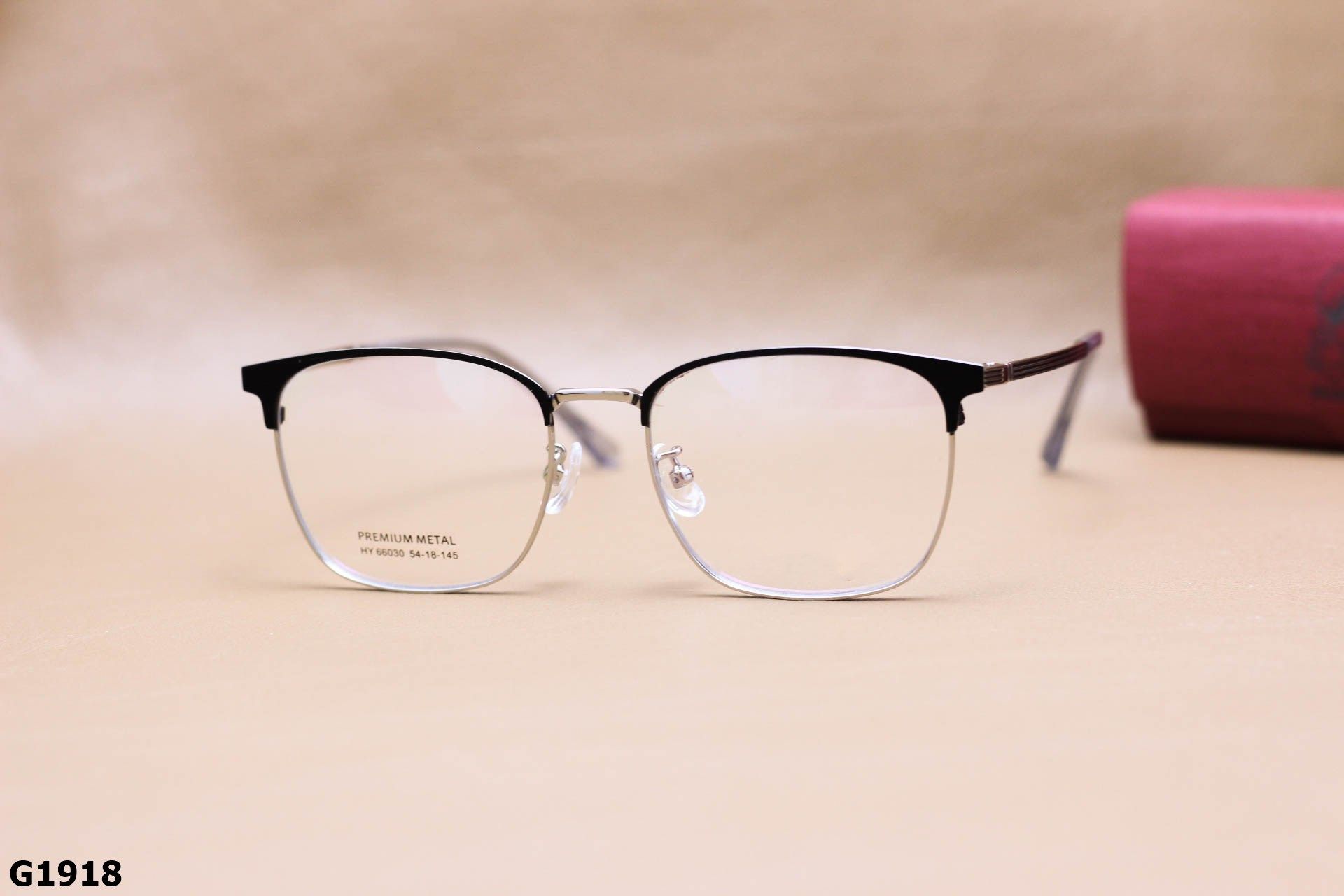 Gọng Kính Cận Hợp Kim Vuông Bầu Thanh Mảnh Thời Trang Unisex - G1918