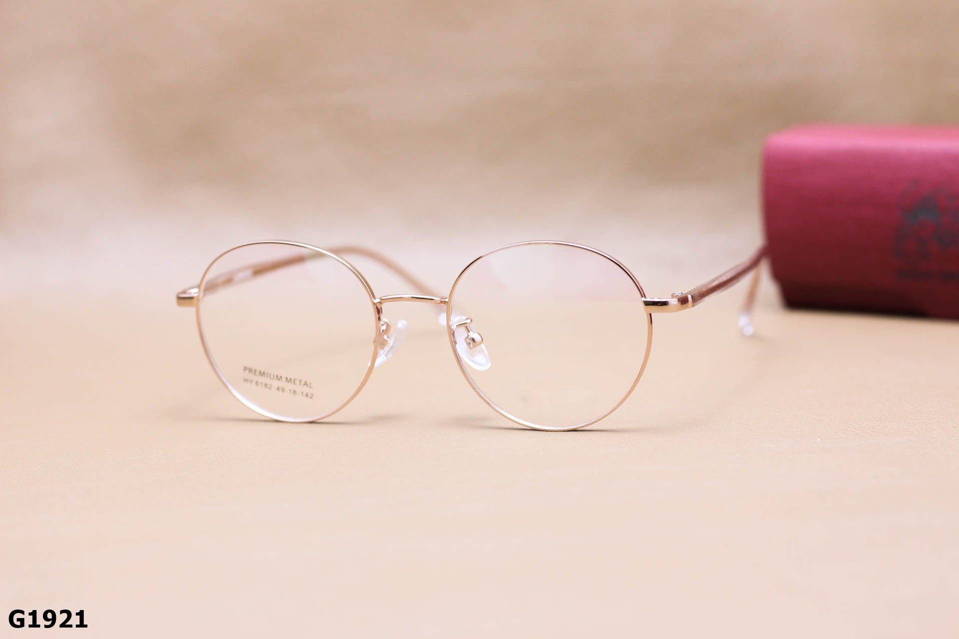 Gọng Kính Cận Hợp Kim, Dáng Tròn Thanh Mảnh Thời Trang Unisex - G1921