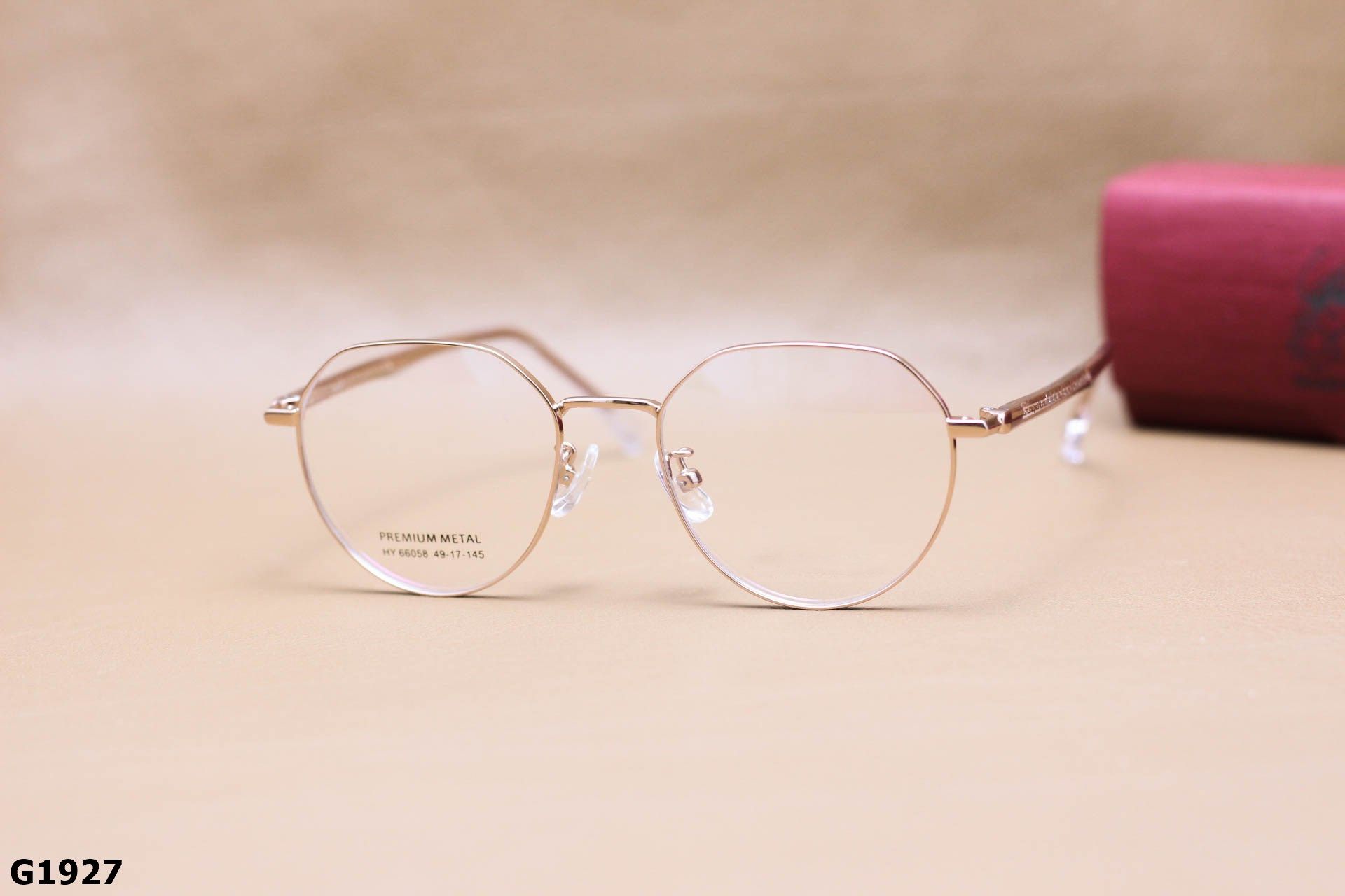 Gọng Kính Cận Hợp Kim Dáng Tròn Cách Điệu Thời Trang Unisex - G1927