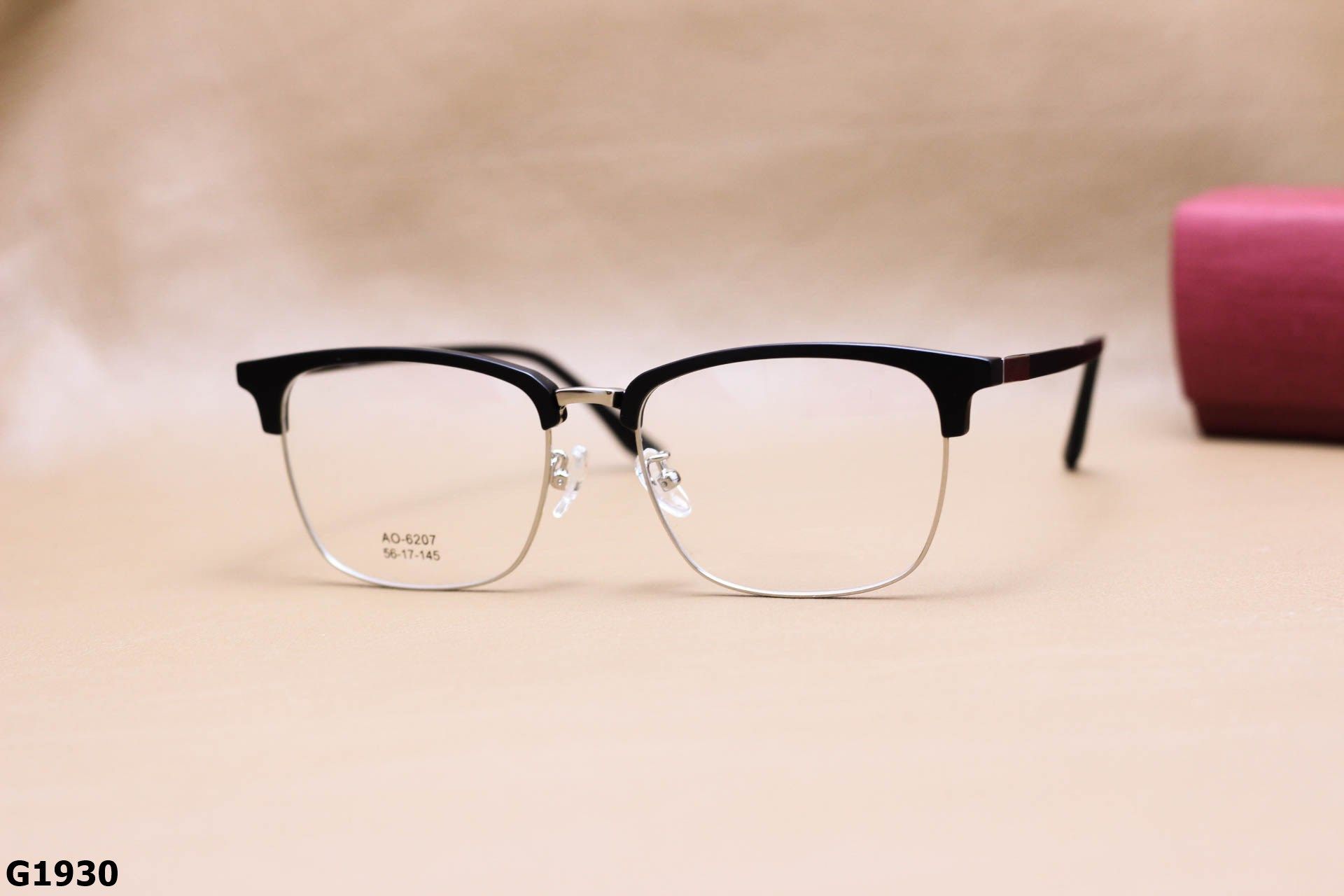 Gọng Kính Cận Hợp Kim Vuông Nửa Viền Thời Trang Unisex - G1930