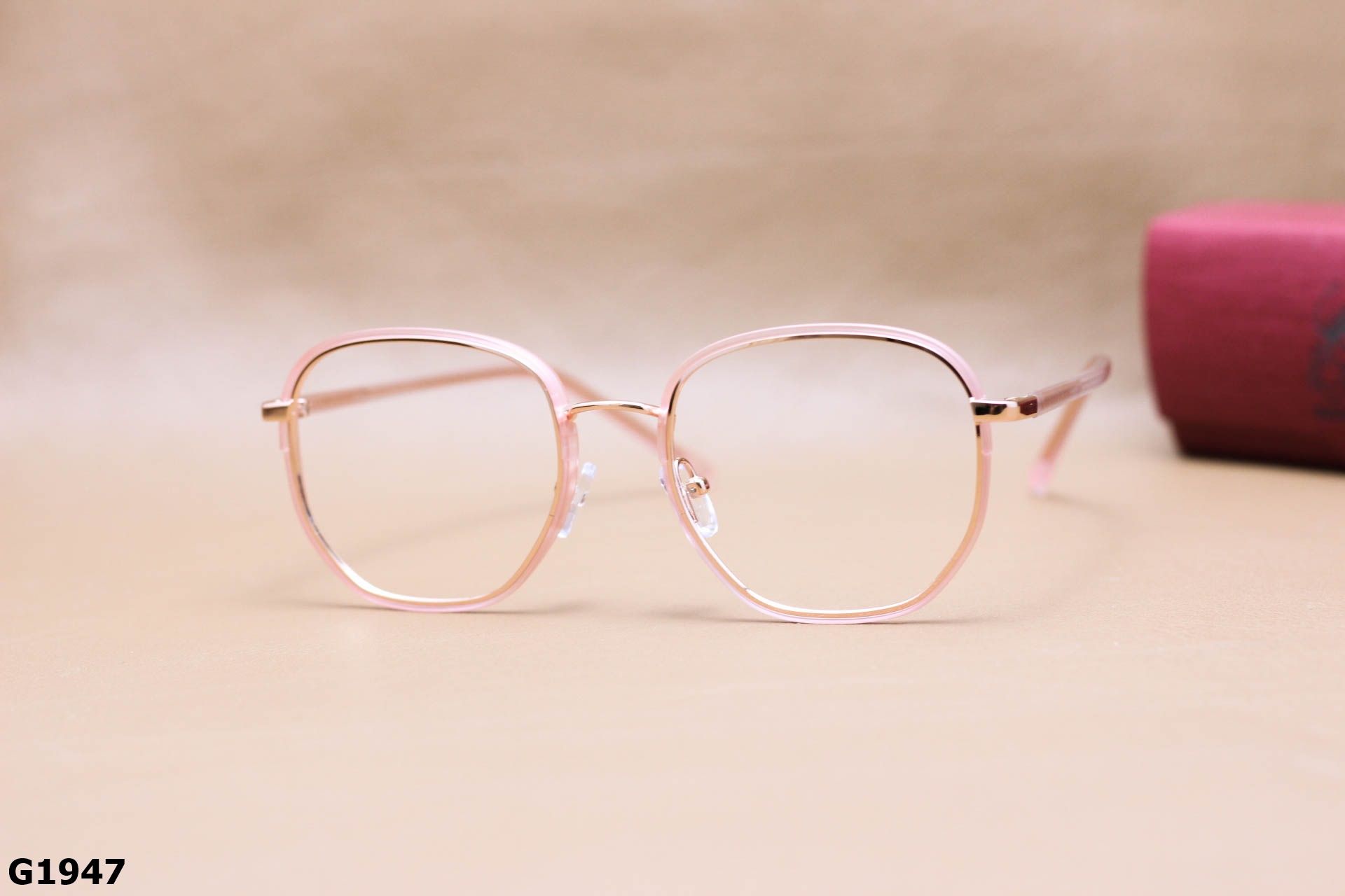 Gọng Kính Cận Đa Giác Oversize Hợp Kim Thanh Mảnh Unisex - G1947