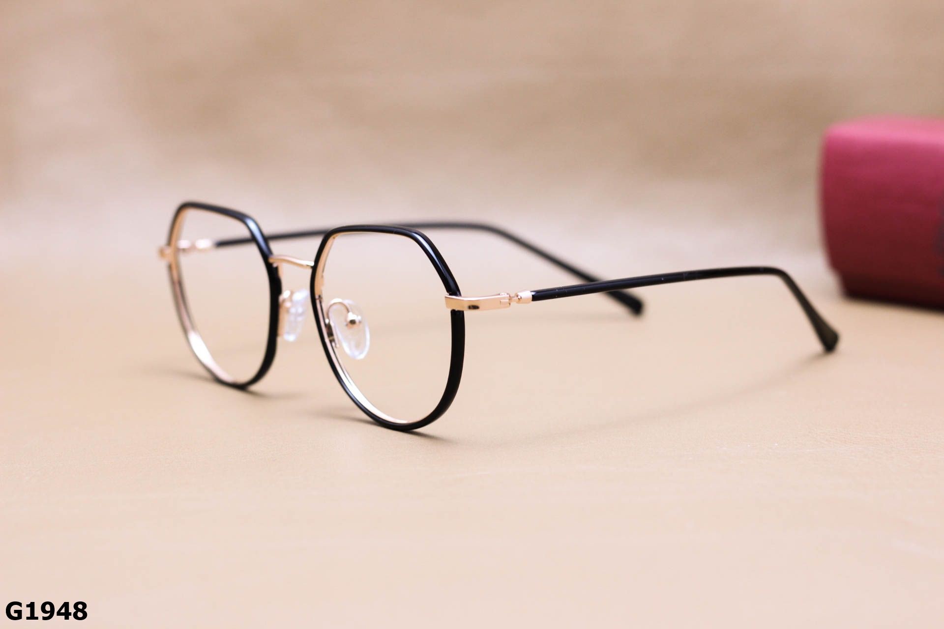 Gọng Kính Cận Đa Giác Oversize Hợp Kim Thanh Mảnh Unisex - G1948