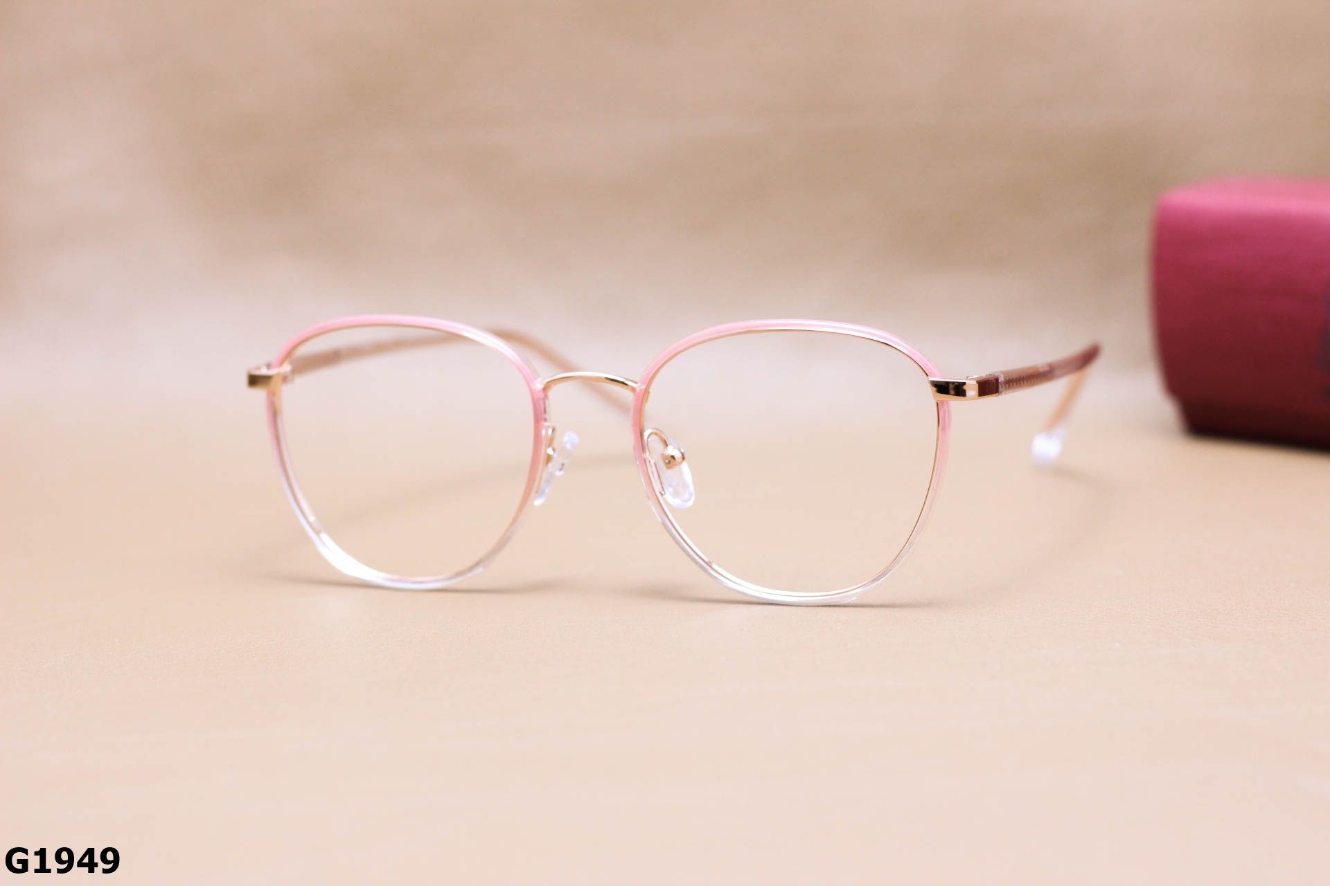 Gọng Kính Cận Đa Giác Oversize Hợp Kim Thanh Mảnh Unisex - G1949
