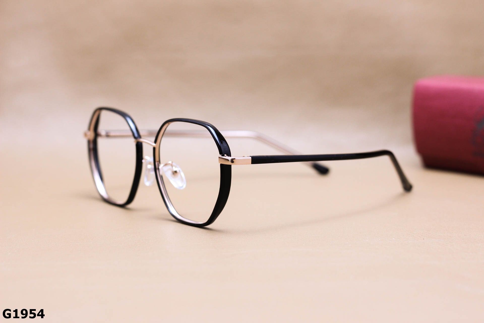 Gọng Kính Cận Đa Giác Oversize Hợp Kim Thanh Mảnh Unisex - G1954