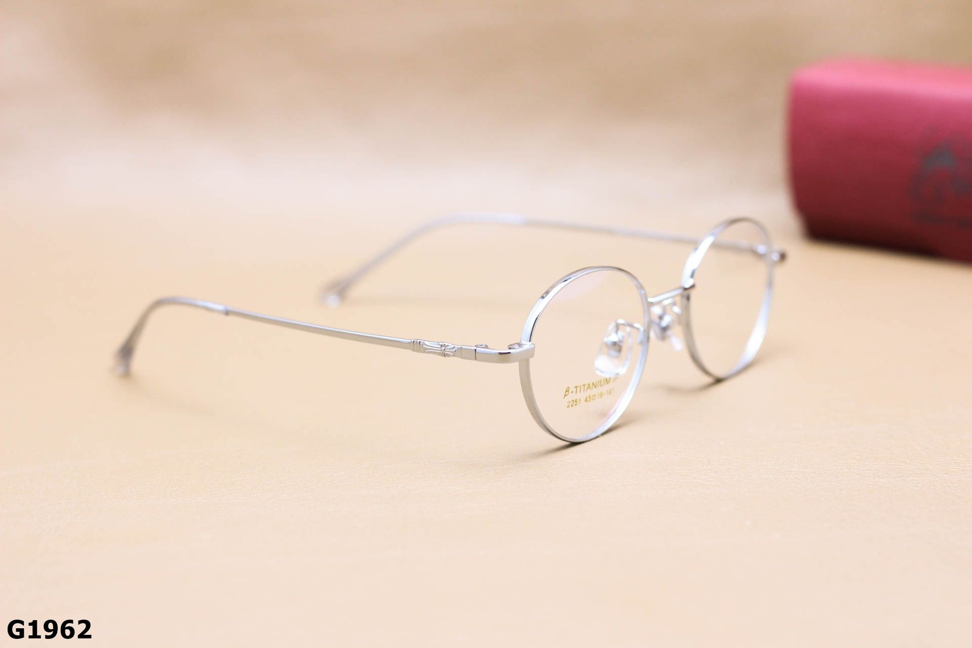 Gọng Kính Cận Chất B-Titanium Cao Cấp, Dáng Tròn Thời Trang Unisex - G1962