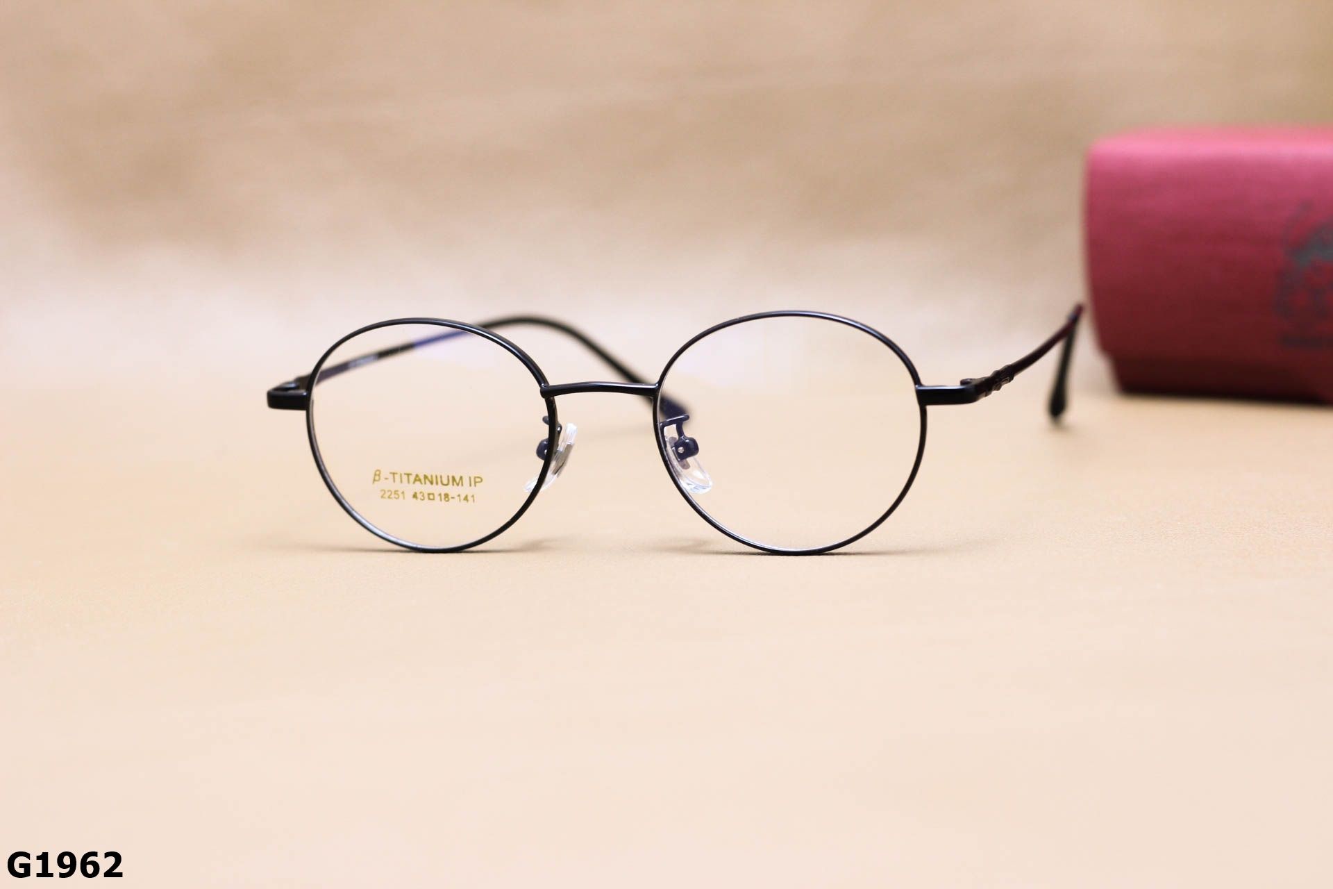 Gọng Kính Cận Chất B-Titanium Cao Cấp, Dáng Tròn Thời Trang Unisex - G1962
