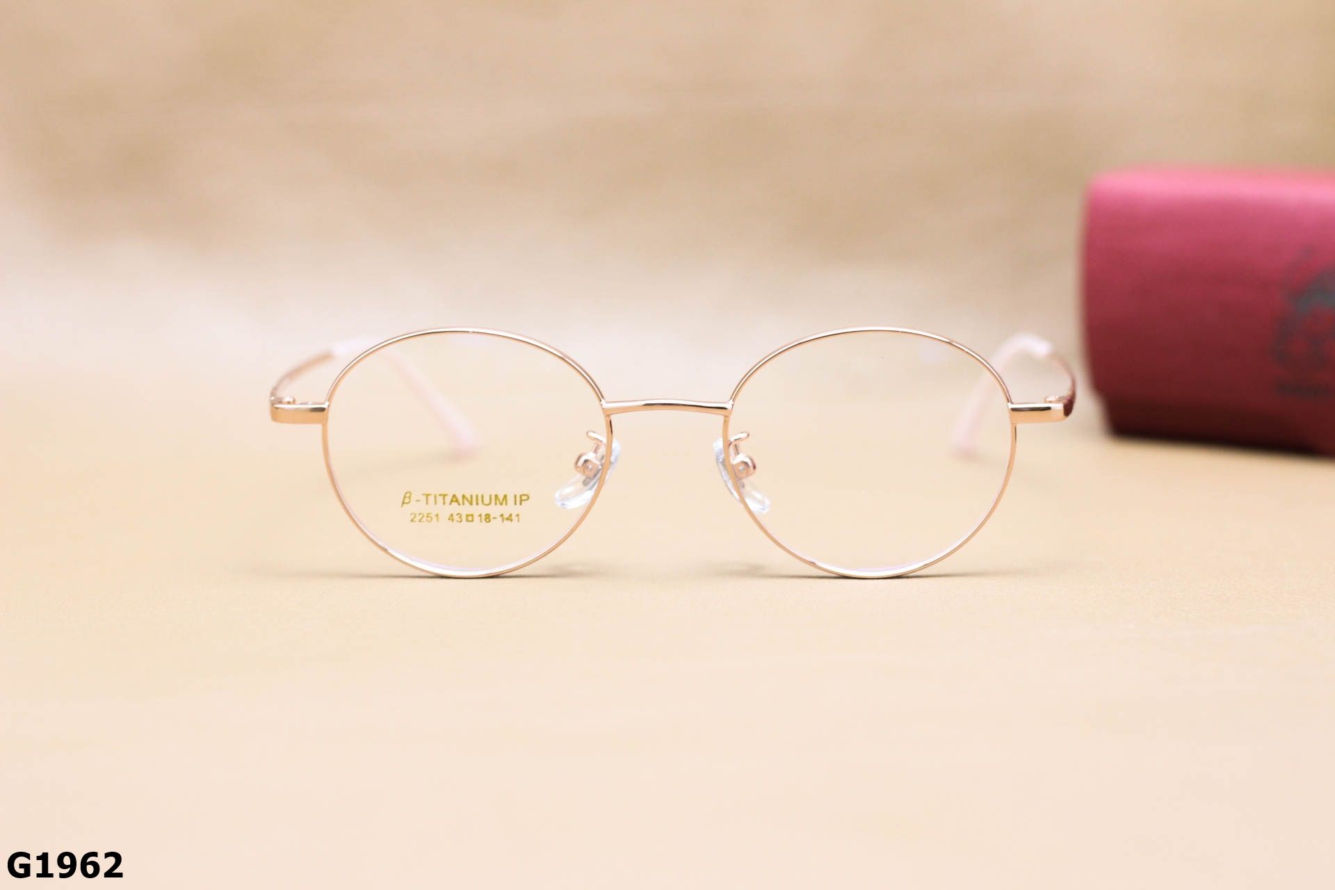 Gọng Kính Cận Chất B-Titanium Cao Cấp, Dáng Tròn Thời Trang Unisex - G1962