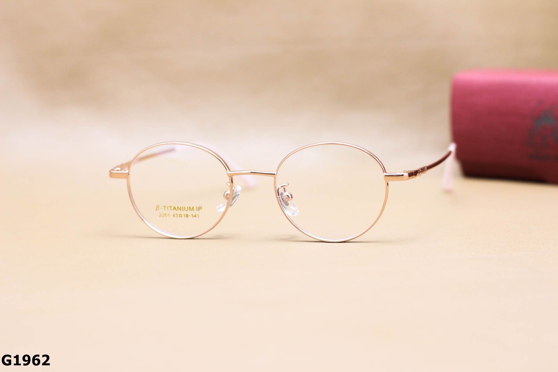 Gọng Kính Cận Chất B-Titanium Cao Cấp, Dáng Tròn Thời Trang Unisex - G1962