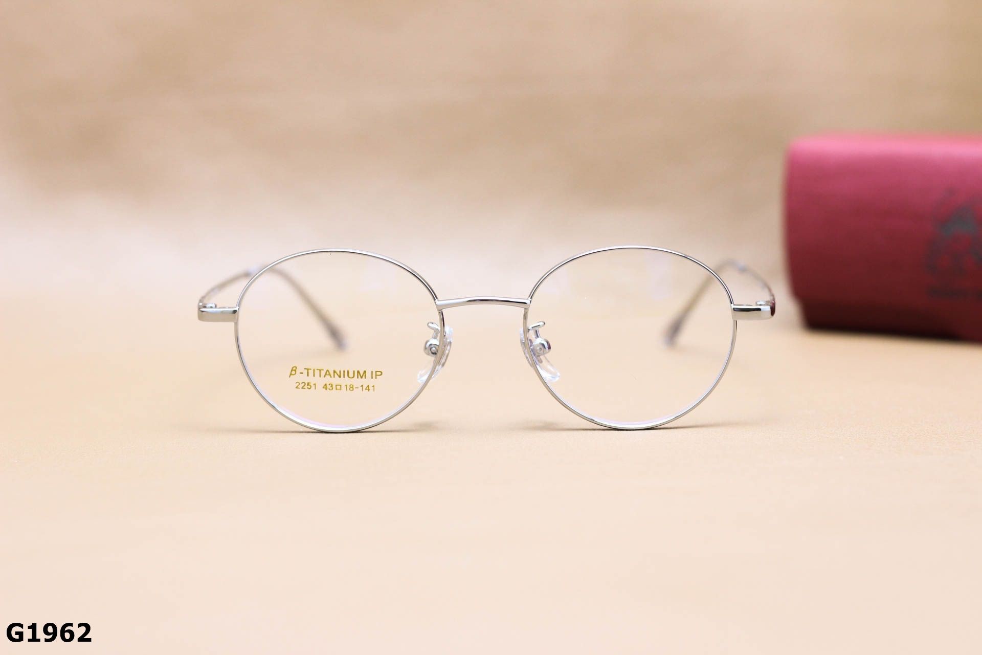 Gọng Kính Cận Chất B-Titanium Cao Cấp, Dáng Tròn Thời Trang Unisex - G1962