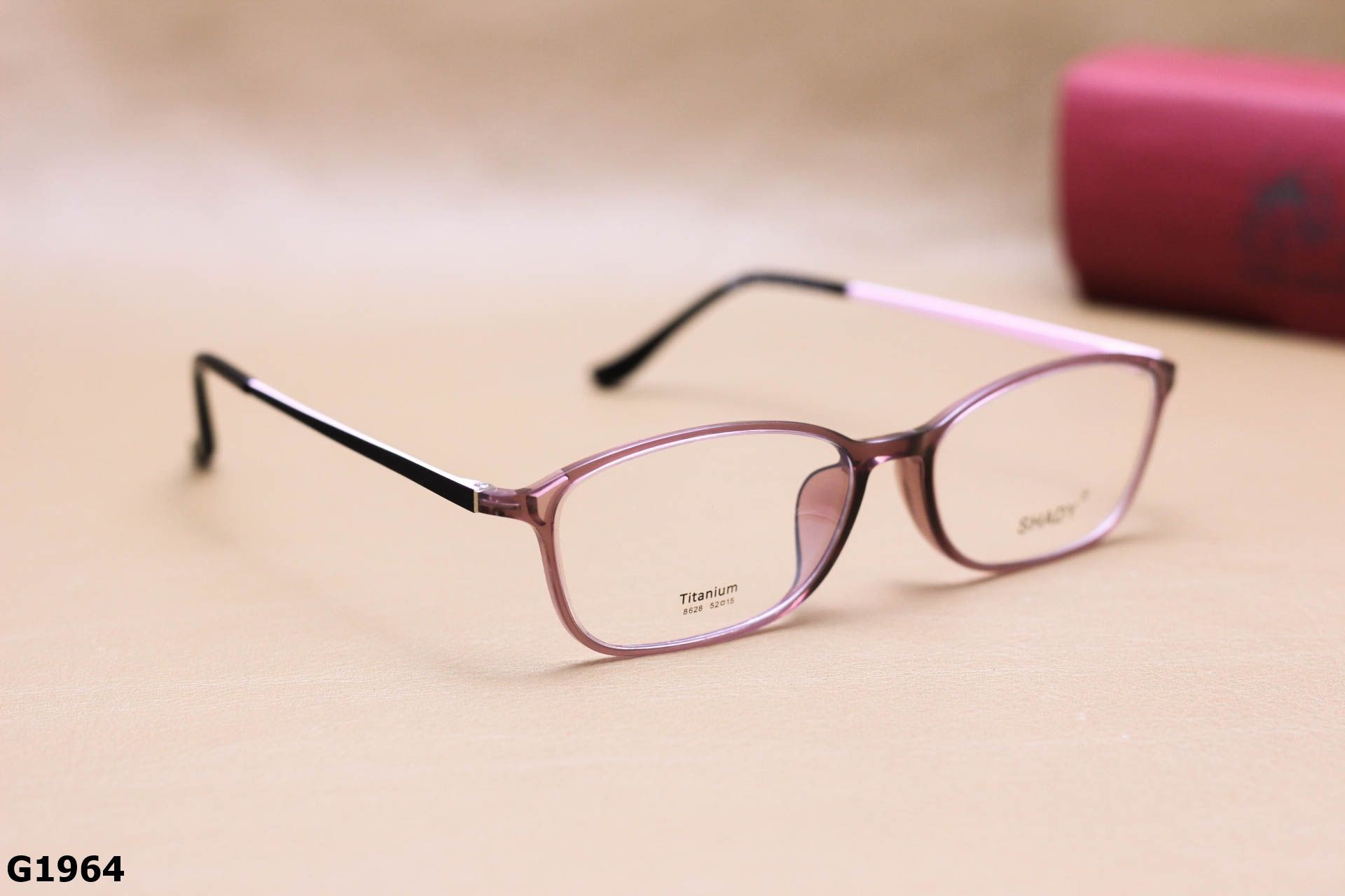 Gọng Kính Cận SHADY Dáng Vuông Nhỏ Unisex, Chất Nhựa Ultem & Titanium IP - G1964