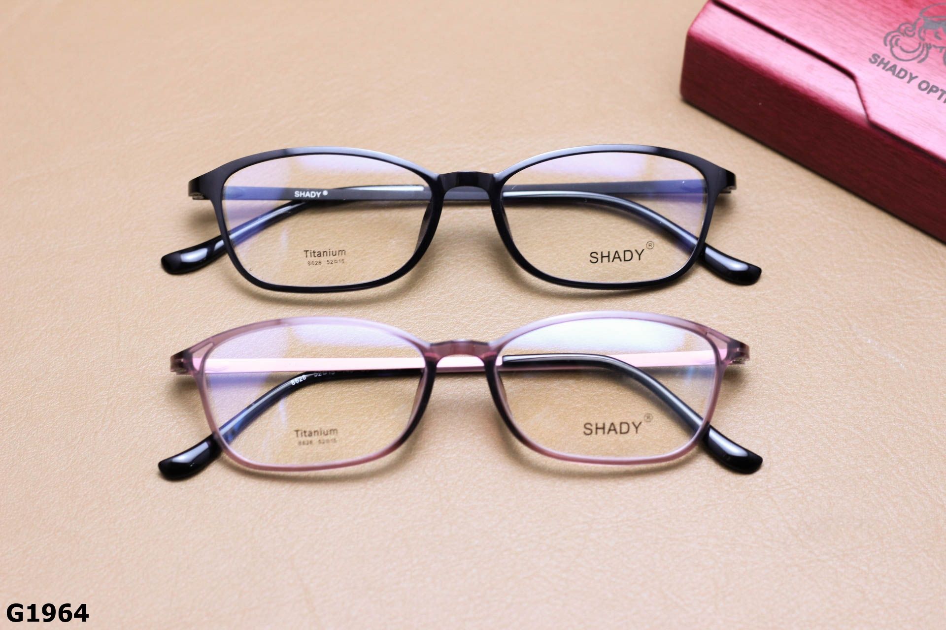 Gọng Kính Cận SHADY Dáng Vuông Nhỏ Unisex, Chất Nhựa Ultem & Titanium IP - G1964