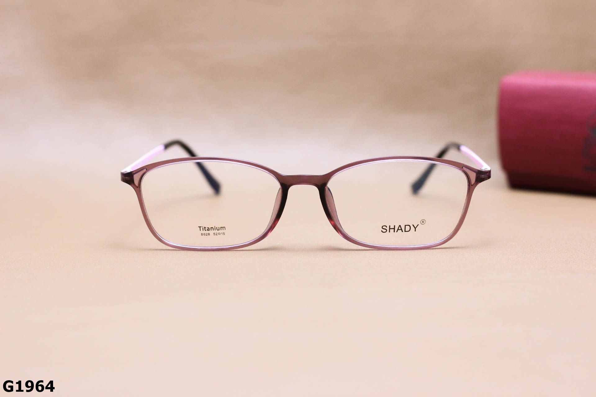 Gọng Kính Cận SHADY Dáng Vuông Nhỏ Unisex, Chất Nhựa Ultem & Titanium IP - G1964