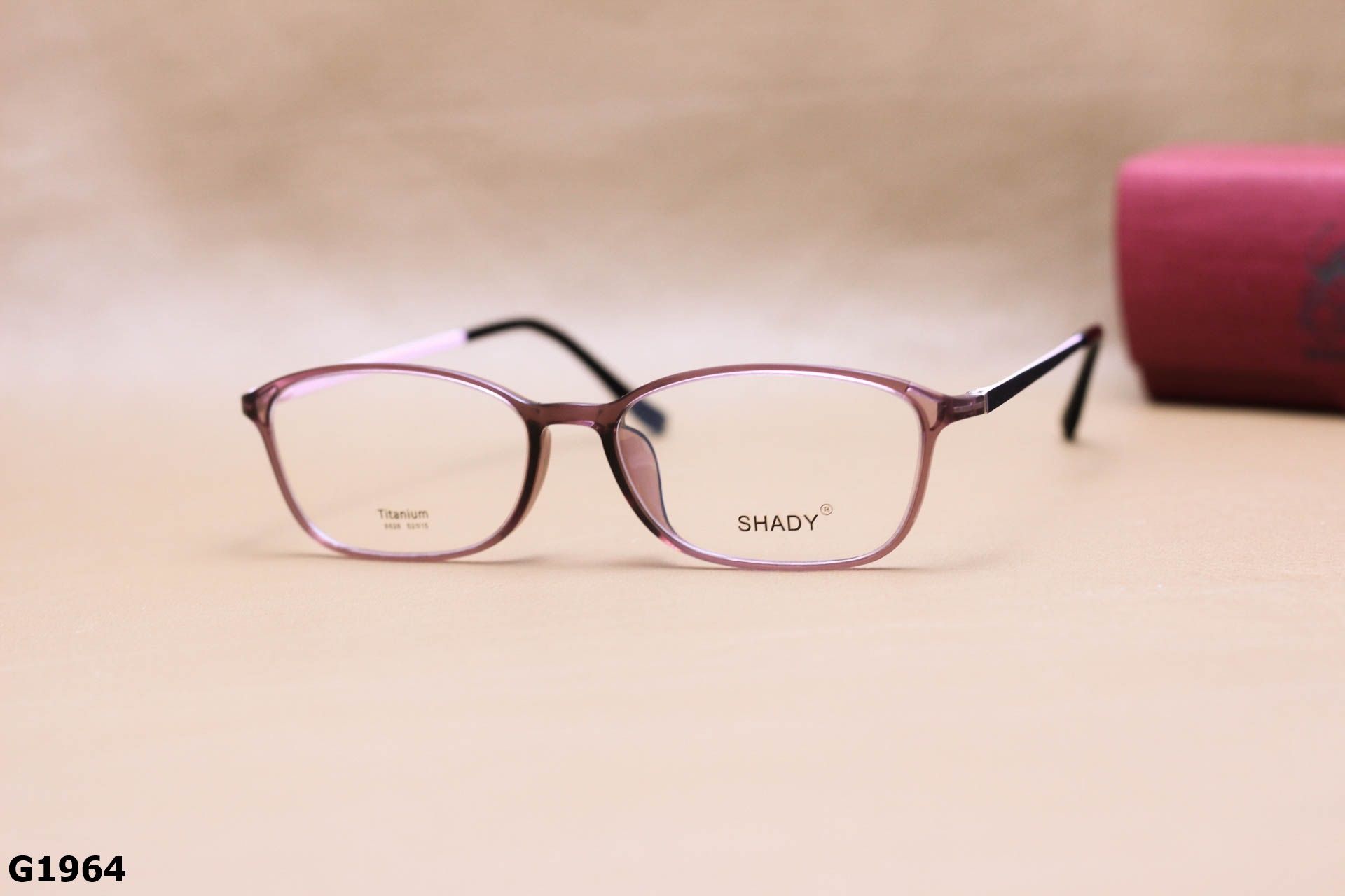 Gọng Kính Cận SHADY Dáng Vuông Nhỏ Unisex, Chất Nhựa Ultem & Titanium IP - G1964