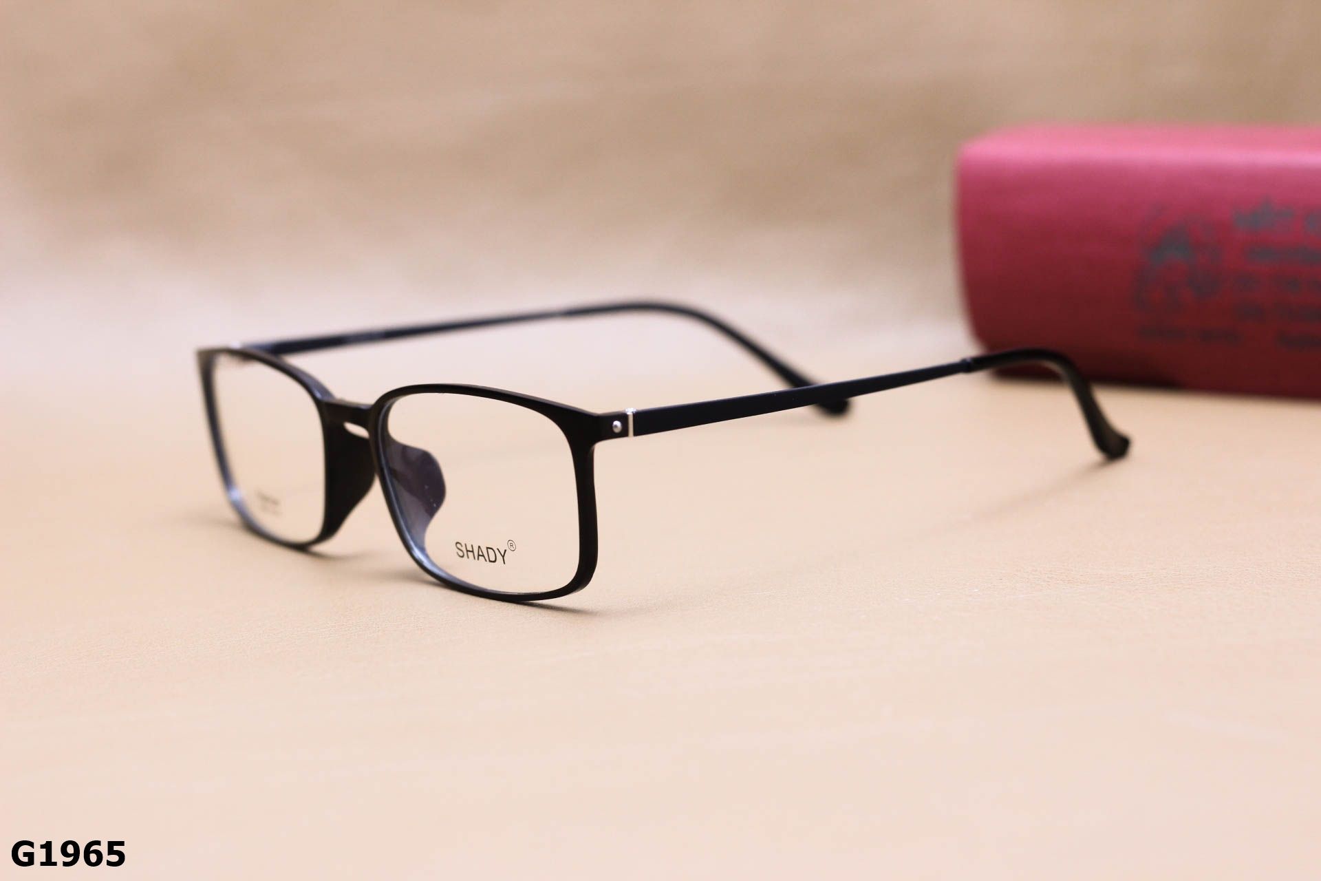 Gọng Kính Cận SHADY Dáng Vuông Nhỏ Unisex, Chất Nhựa Ultem & Titanium IP - G1965