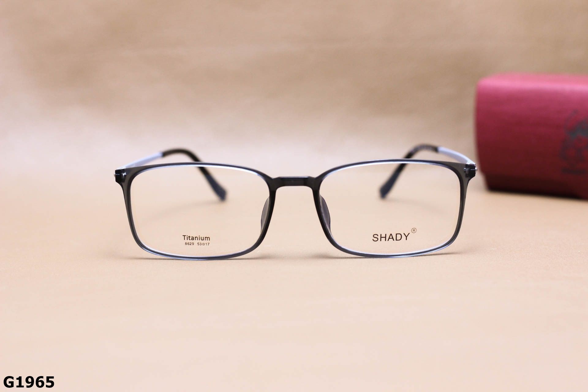 Gọng Kính Cận SHADY Dáng Vuông Nhỏ Unisex, Chất Nhựa Ultem & Titanium IP - G1965