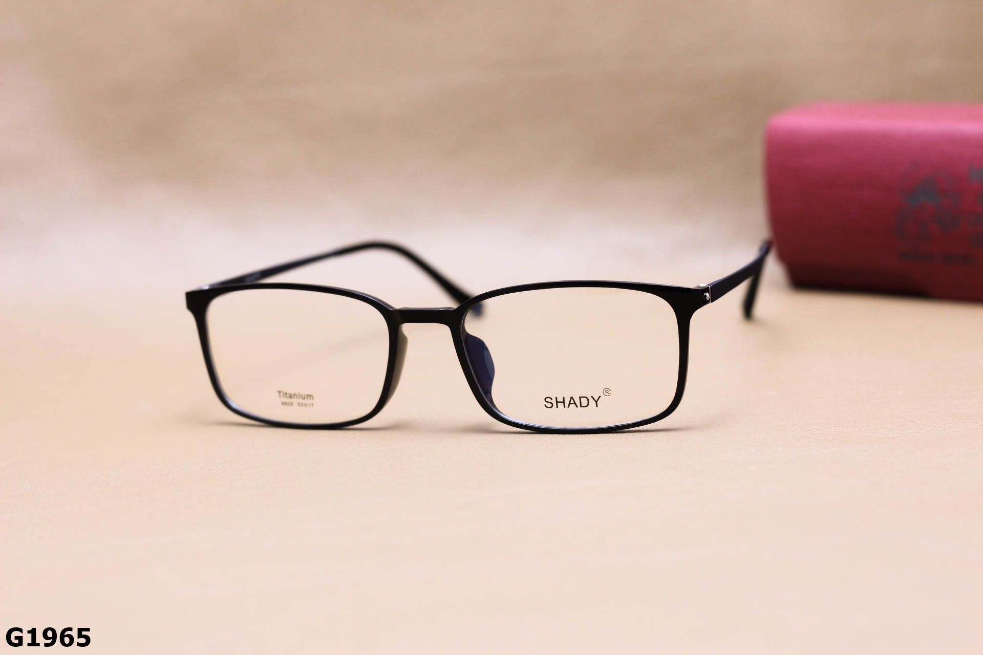 Gọng Kính Cận SHADY Dáng Vuông Nhỏ Unisex, Chất Nhựa Ultem & Titanium IP - G1965