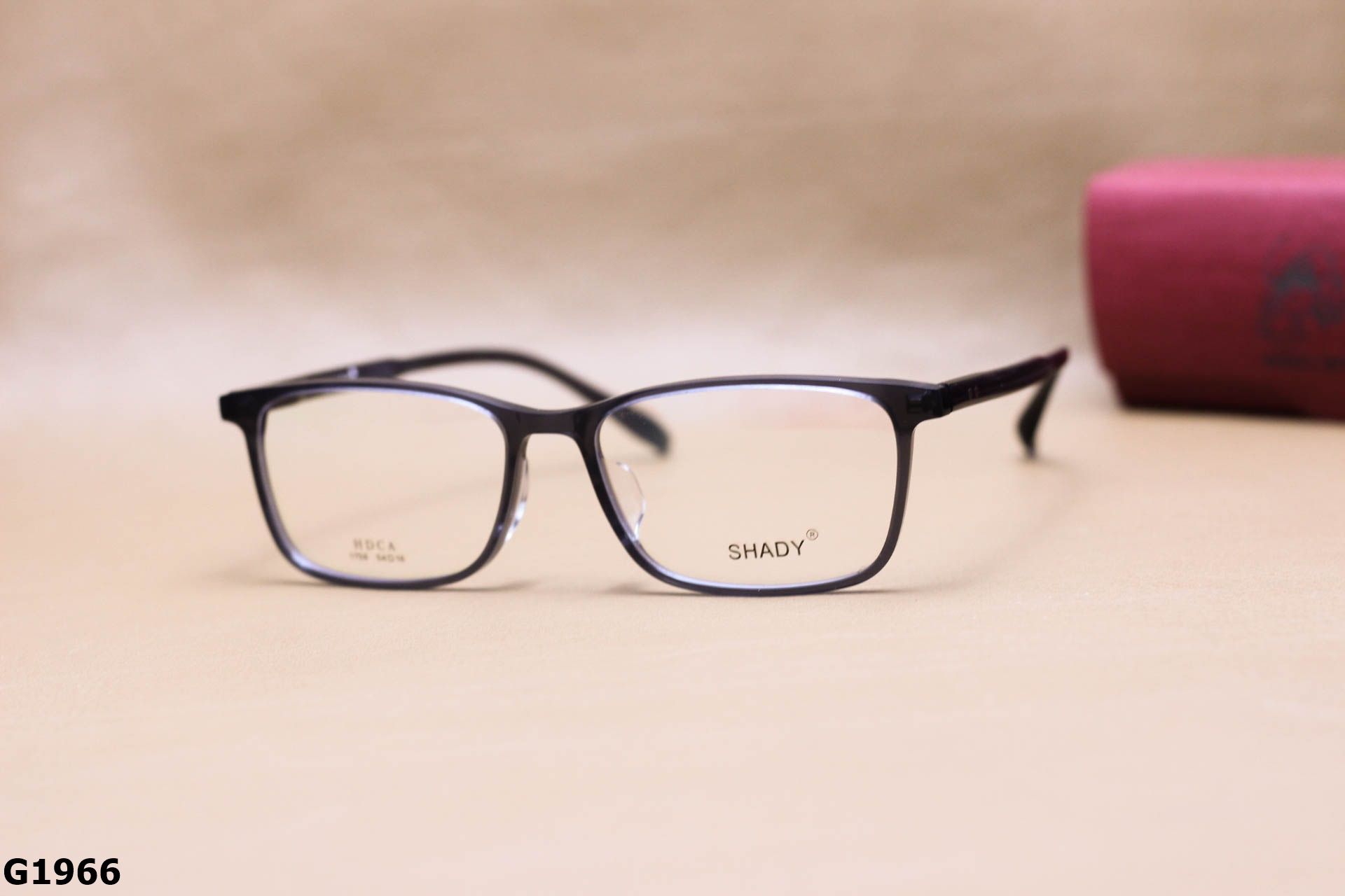 Gọng Kính Cận SHADY Dáng Vuông Unisex, Chất Nhựa Acetate Cao Cấp - G1966