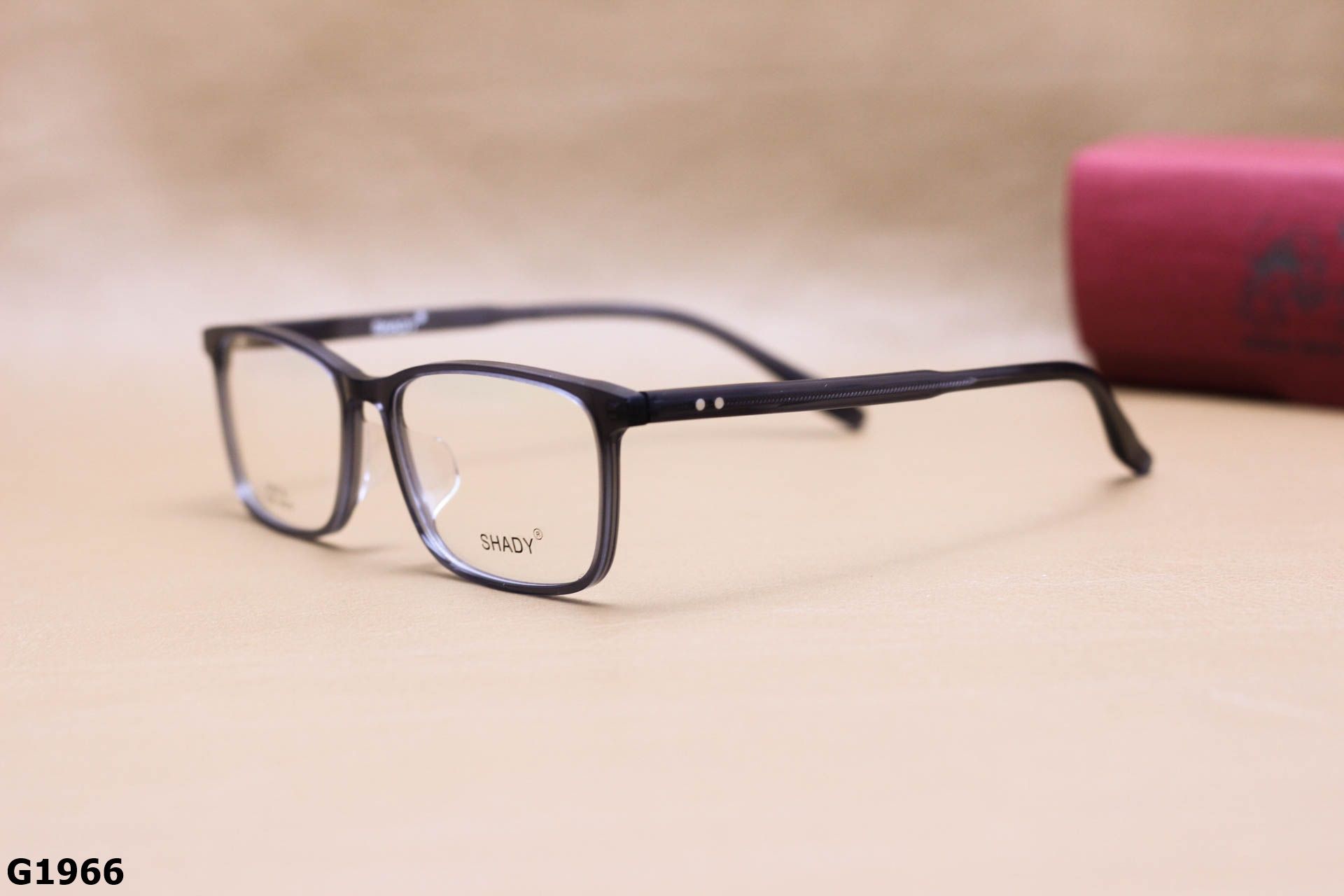 Gọng Kính Cận SHADY Dáng Vuông Unisex, Chất Nhựa Acetate Cao Cấp - G1966