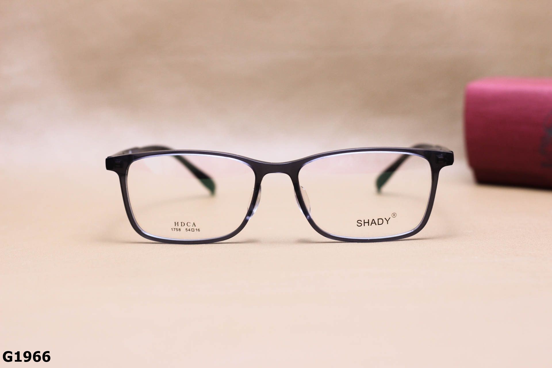 Gọng Kính Cận SHADY Dáng Vuông Unisex, Chất Nhựa Acetate Cao Cấp - G1966
