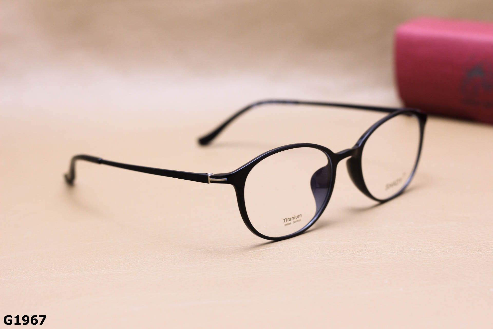 Gọng Kính Cận SHADY Dáng Tròn Ngố Unisex, Chất Nhựa Ultem & Titanium IP - G1967