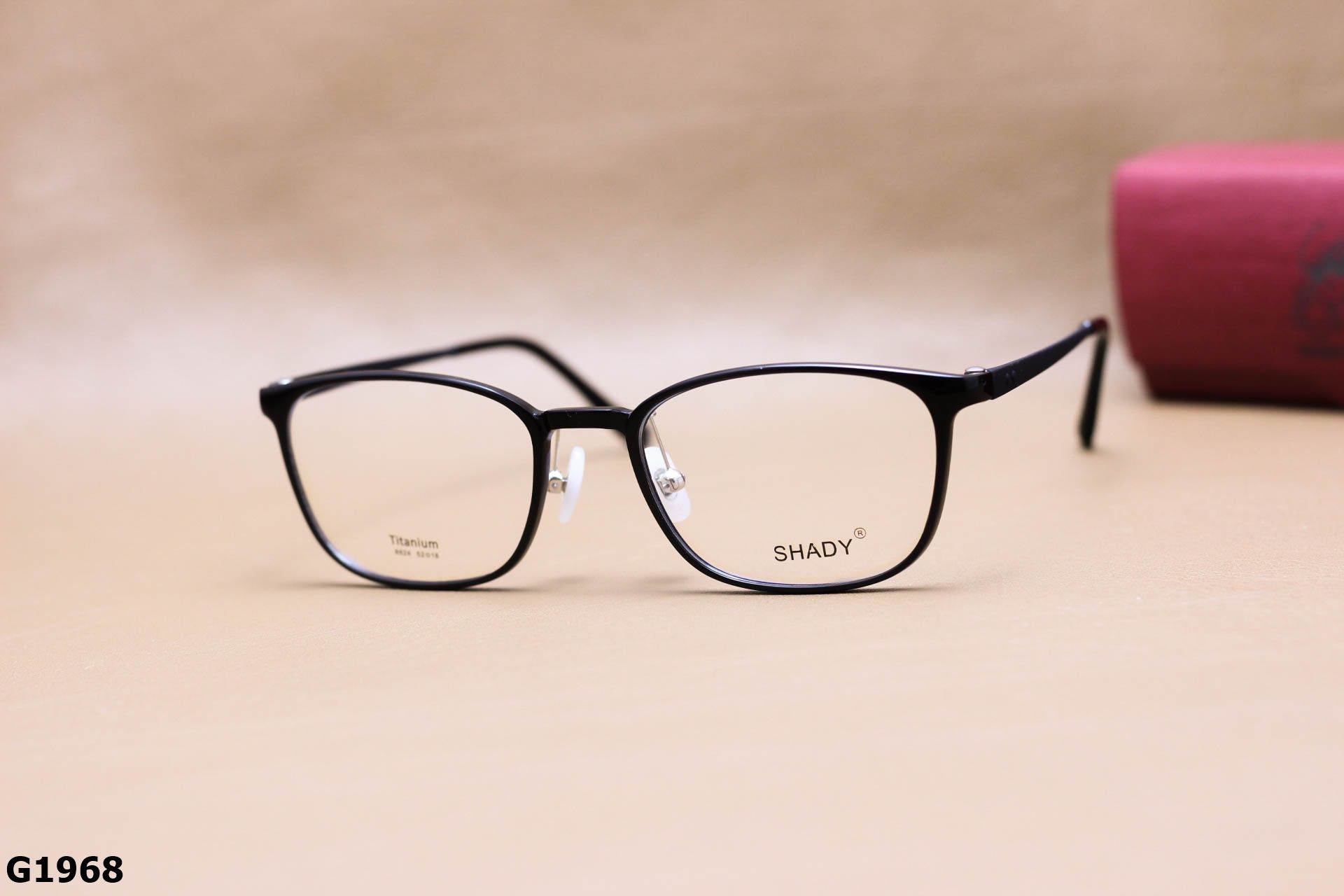 Gọng Kính Cận SHADY Dáng Vuông Bầu Unisex, Chất Nhựa Ultem & Titanium IP - G1968