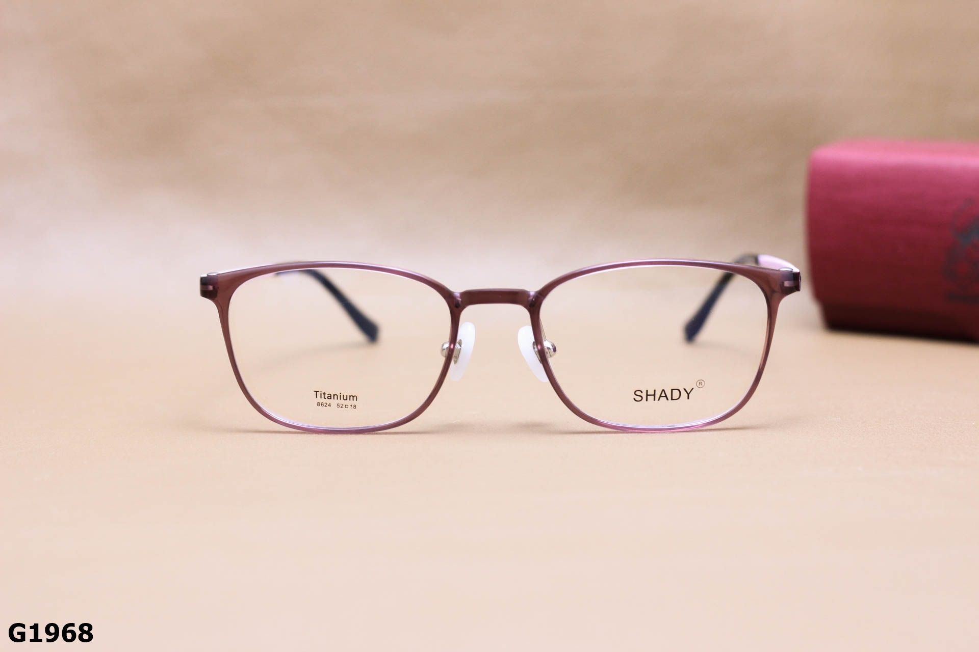 Gọng Kính Cận SHADY Dáng Vuông Bầu Unisex, Chất Nhựa Ultem & Titanium IP - G1968