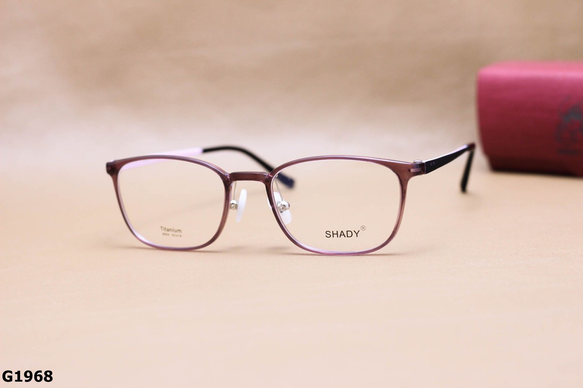 Gọng Kính Cận SHADY Dáng Vuông Bầu Unisex, Chất Nhựa Ultem & Titanium IP - G1968