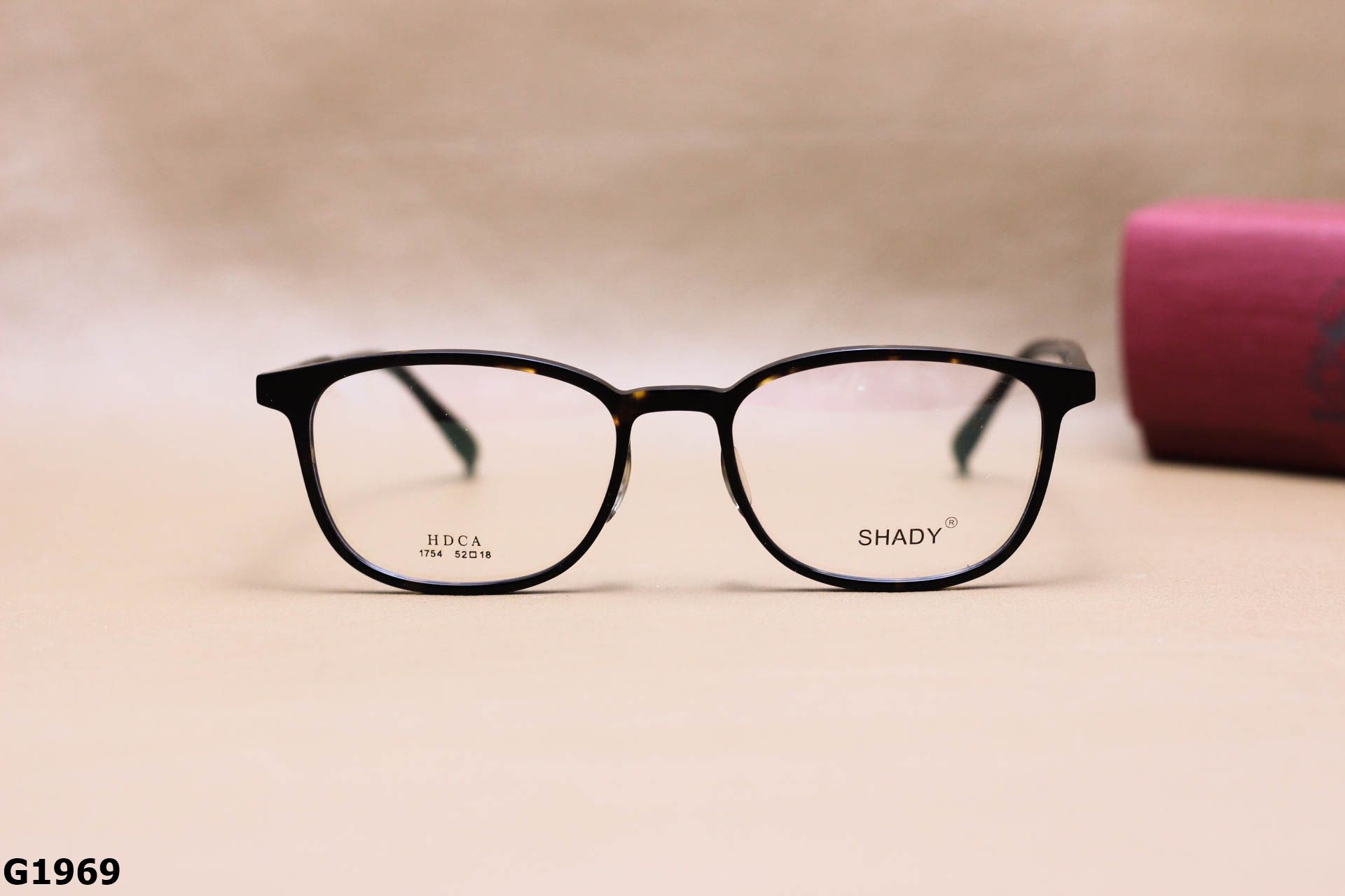 Gọng Kính Cận SHADY Dáng Vuông Unisex, Chất Nhựa Acetate Cao Cấp - G1969