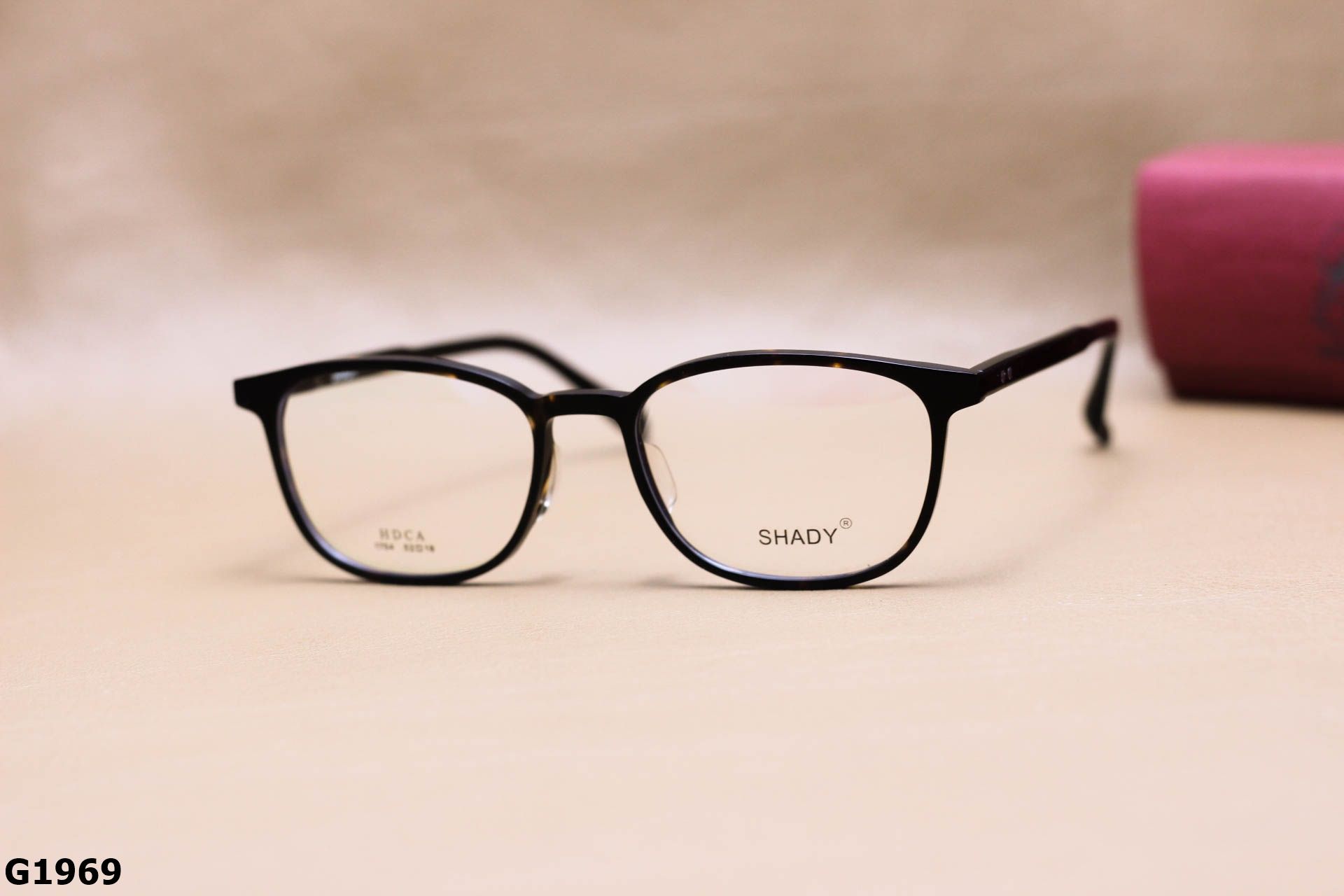 Gọng Kính Cận SHADY Dáng Vuông Unisex, Chất Nhựa Acetate Cao Cấp - G1969