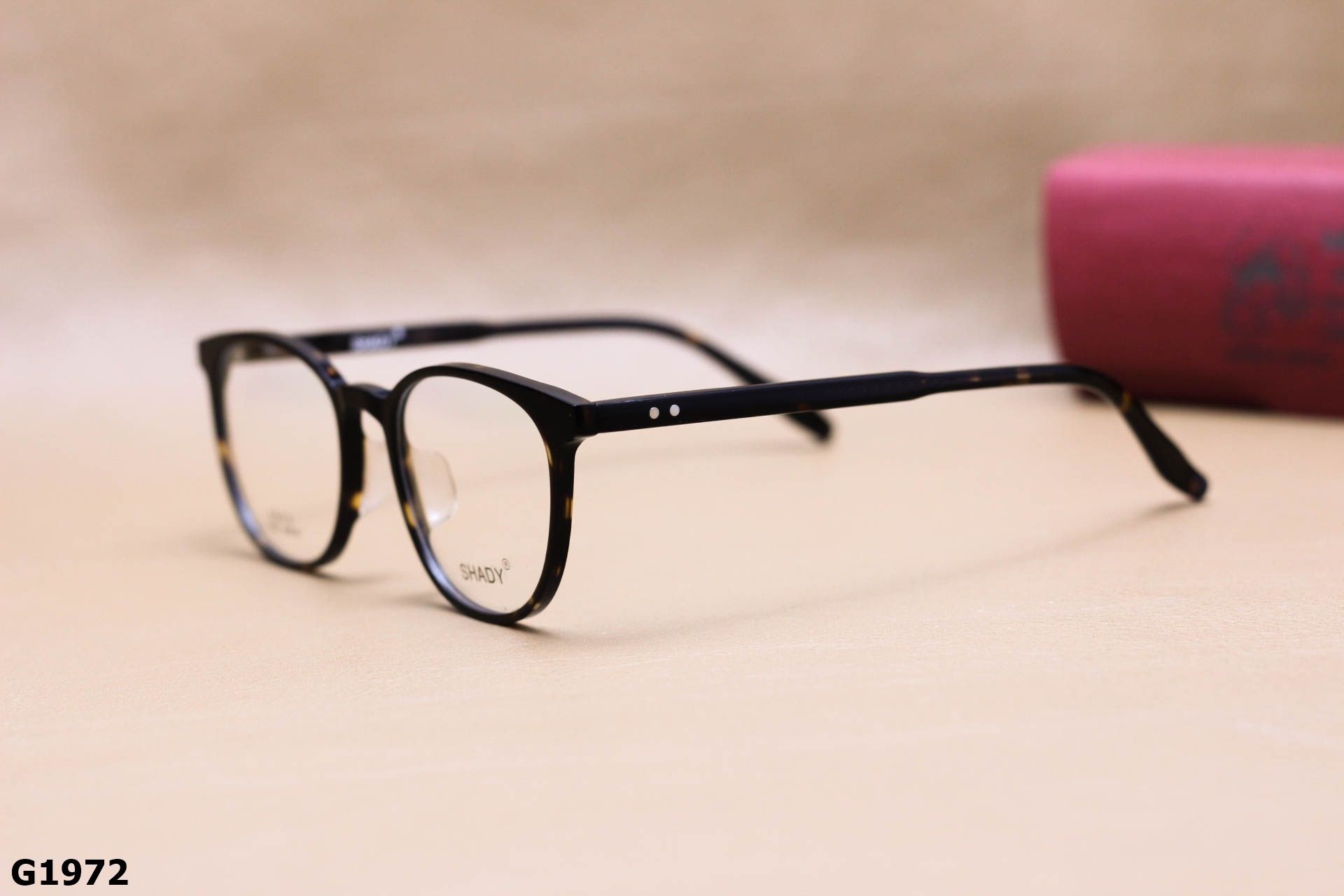 Gọng Kính Cận SHADY Dáng Tròn Unisex, Chất Nhựa Acetate Cao Cấp - G1972