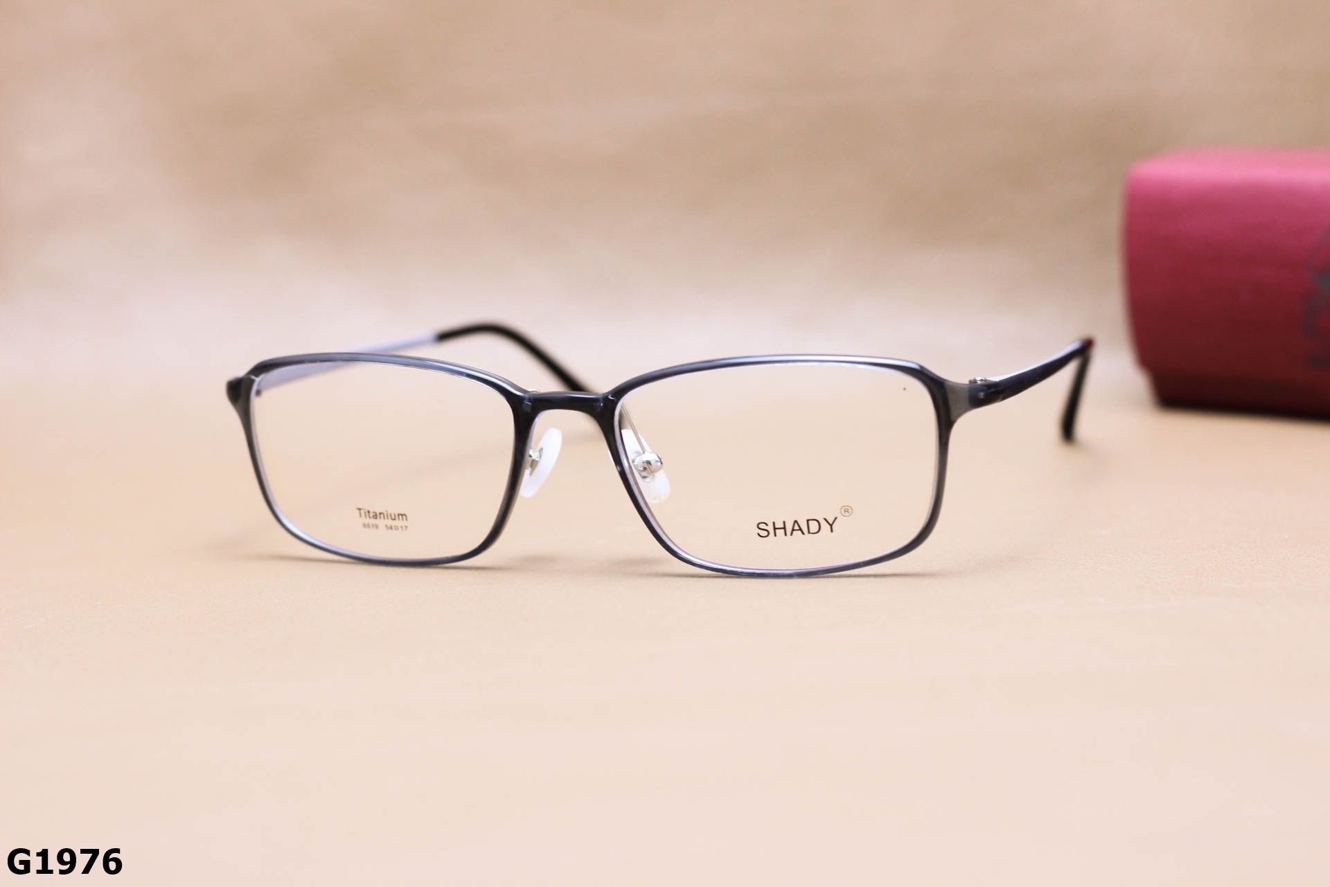 Gọng Kính Cận SHADY Dáng Vuông Bầu Unisex, Chất Nhựa Ultem & Titanium IP - G1976